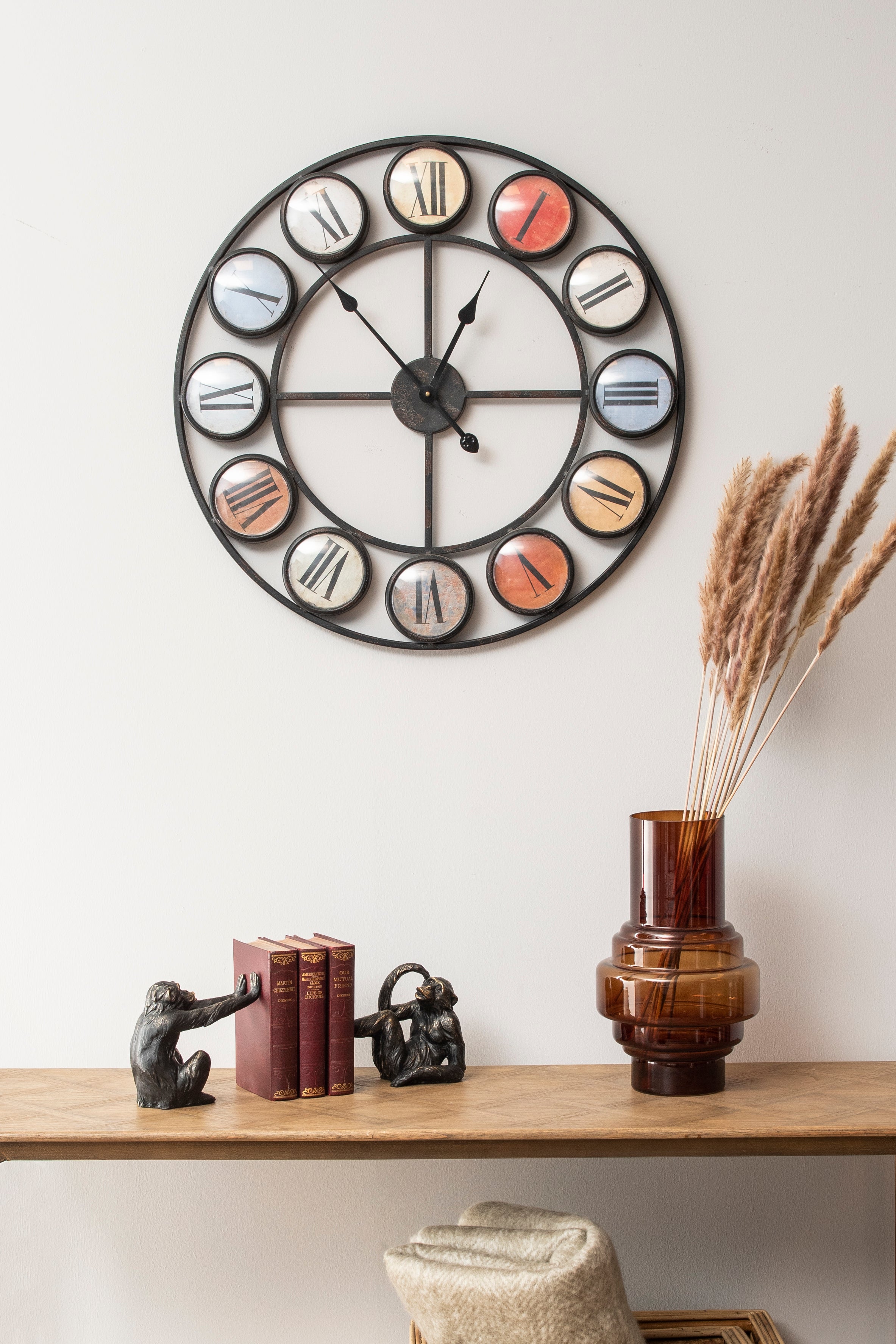 Coloured Domed Smarty Wall Clock