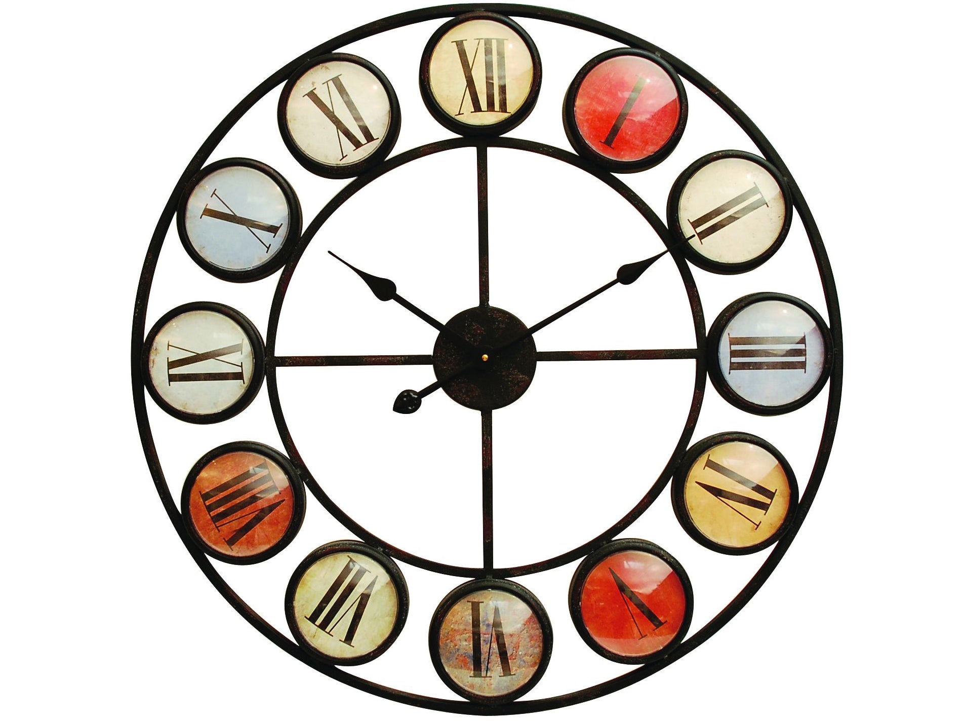 Coloured Domed Smarty Wall Clock