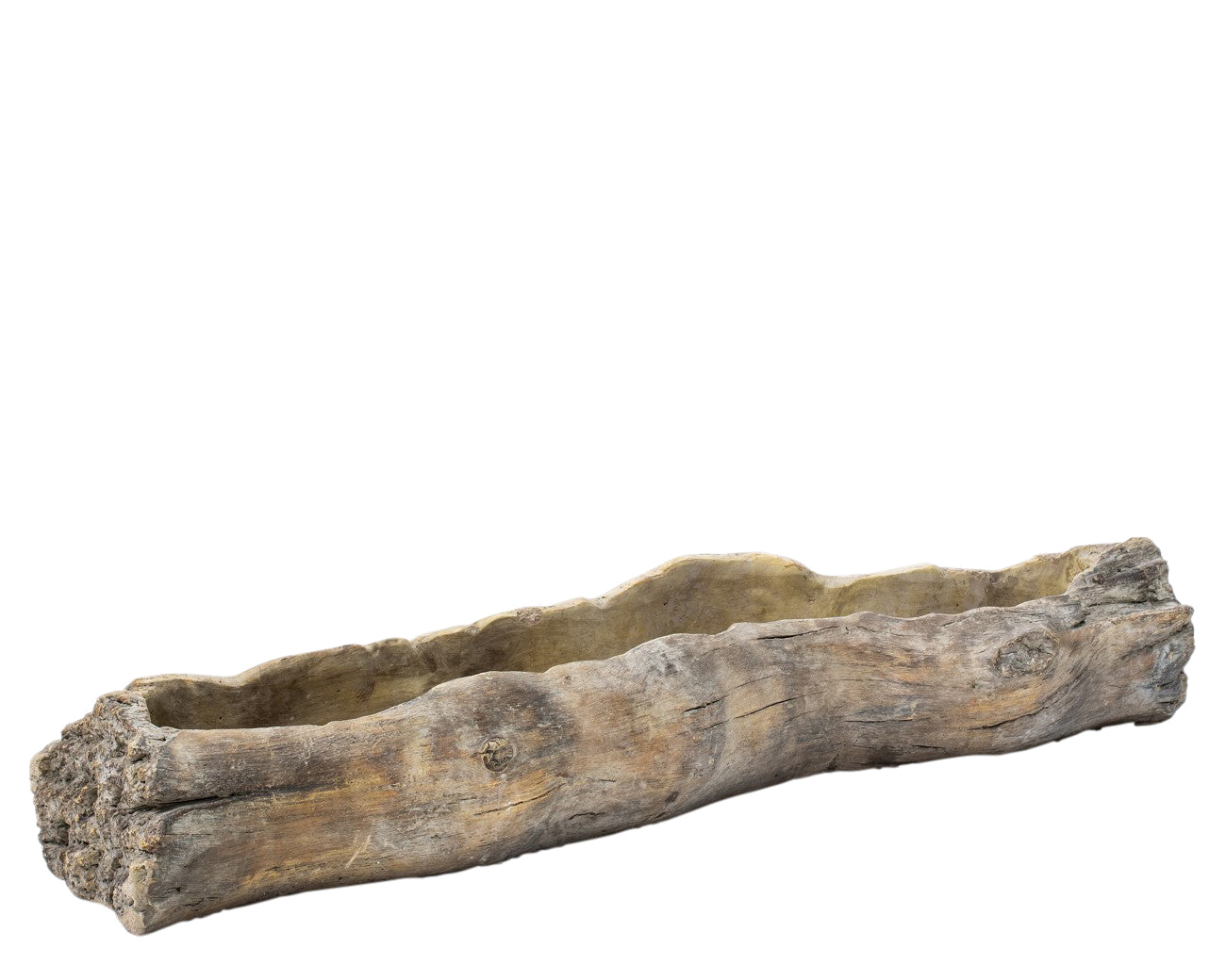 Rustic Wood Effect Drift Log Planter