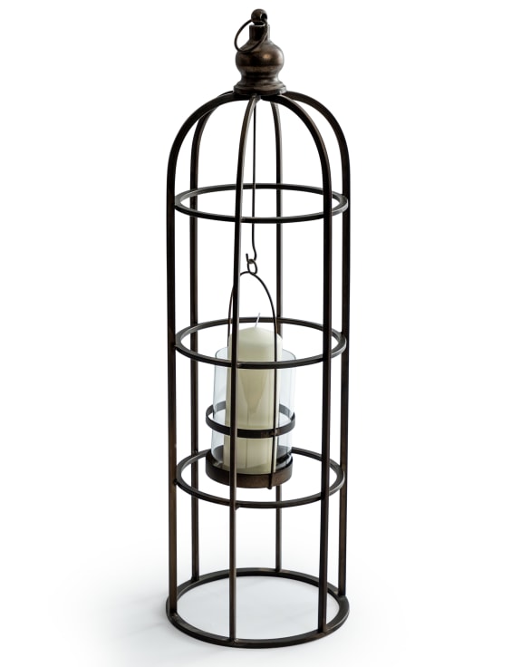 Industrial Metal Extra Large Bird Cage Candle Holder