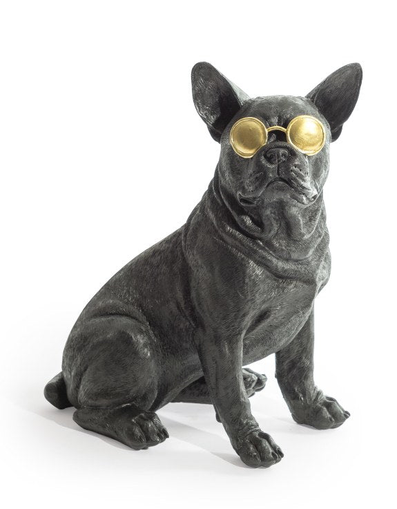 Large 'Funky Frenchie' Sitting Bulldog Figure