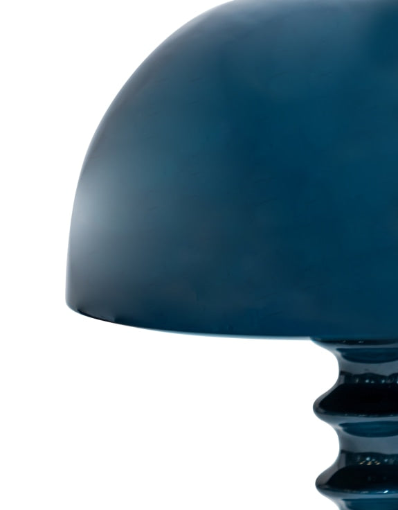 Indigo Large Ribbed Table Lamp
