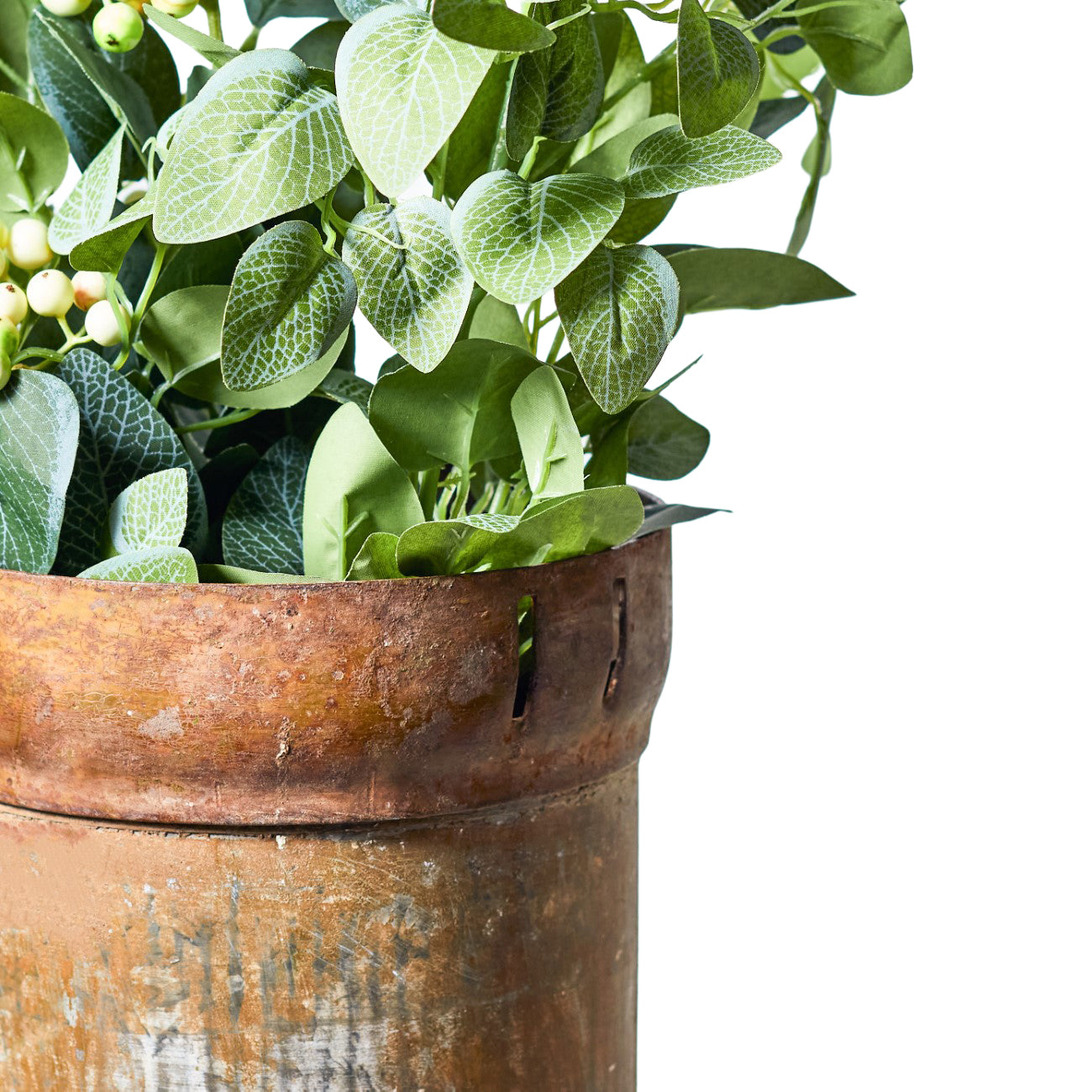 Faux Fitonia Dark Green Leaves