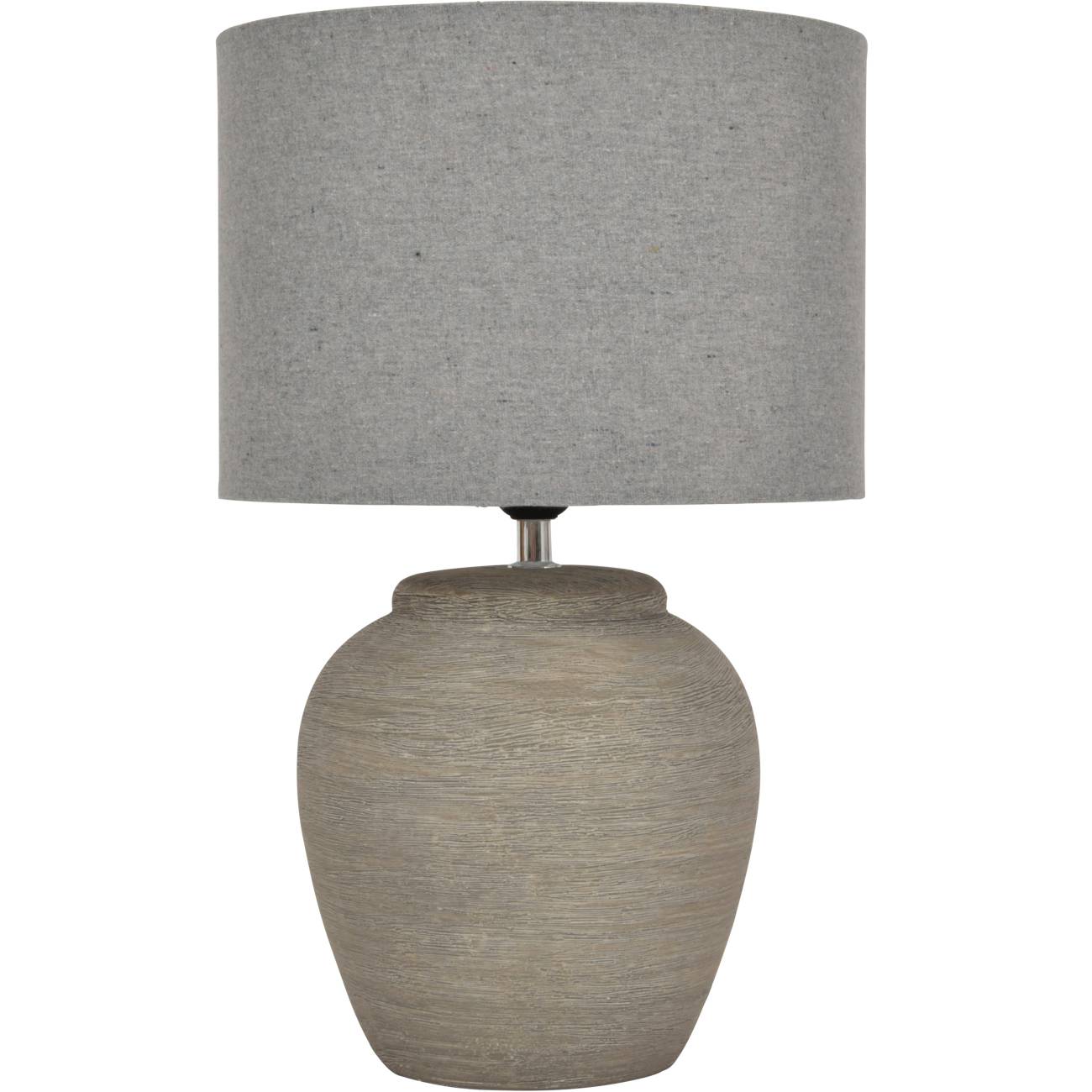 Brayden Etched Grey Large Ceramic Lamp