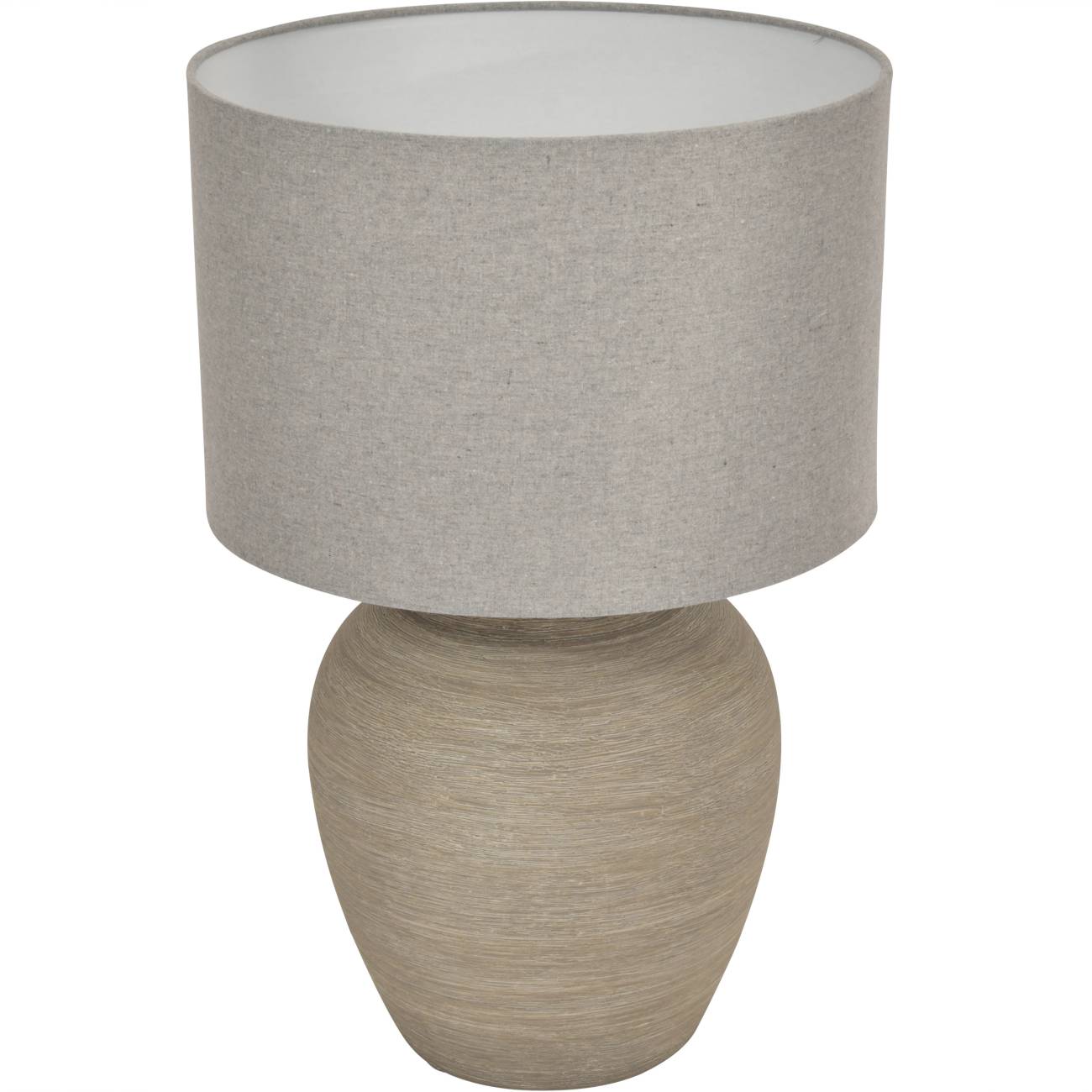 Brayden Etched Grey Small Ceramic Lamp