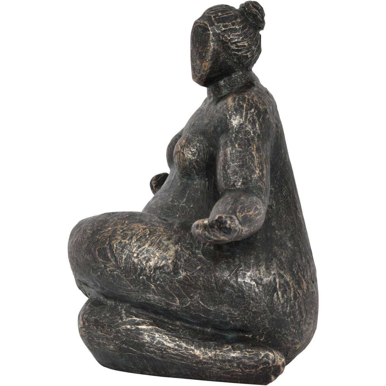 Meditation Feminine Form Resin Sculpture