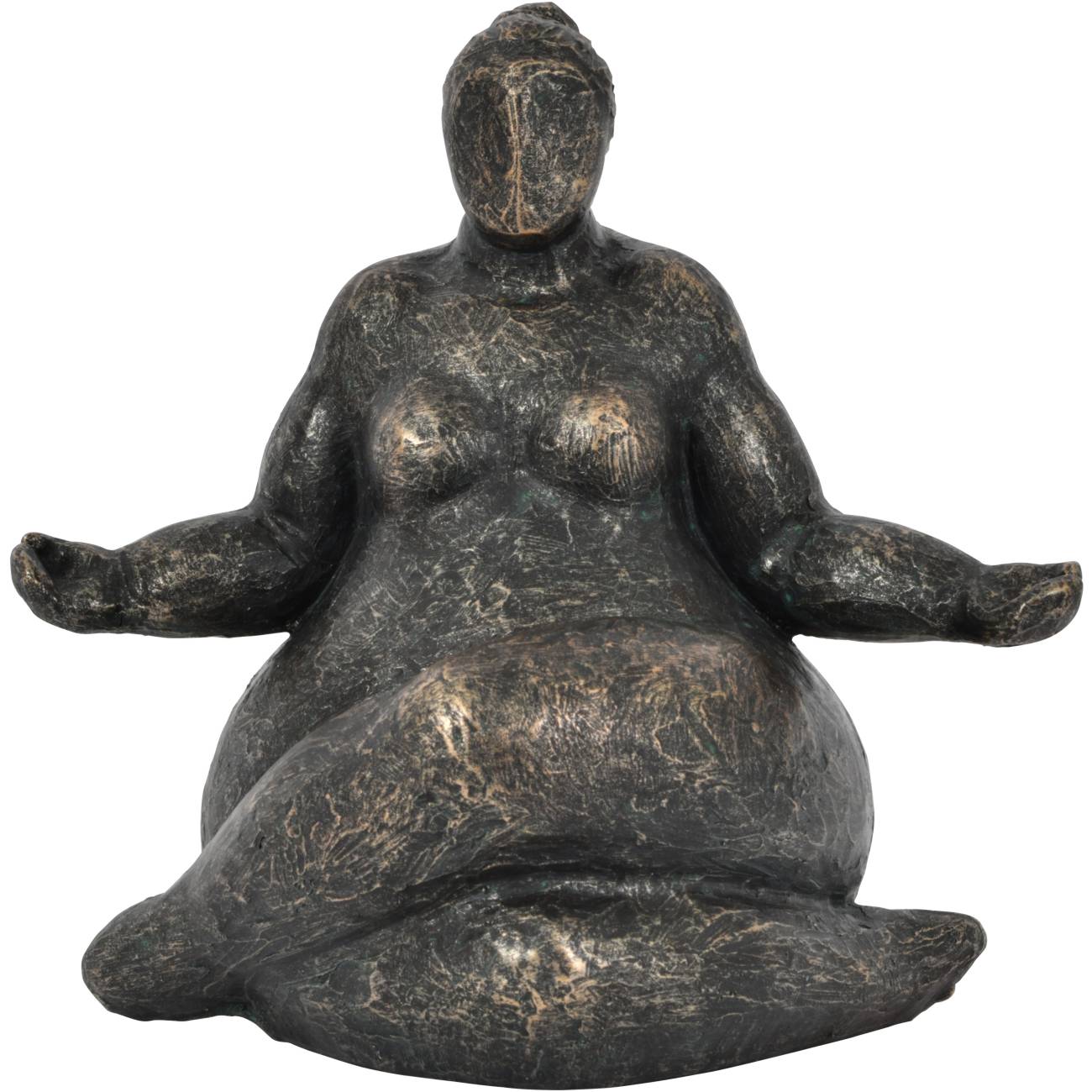 Meditation Feminine Form Resin Sculpture