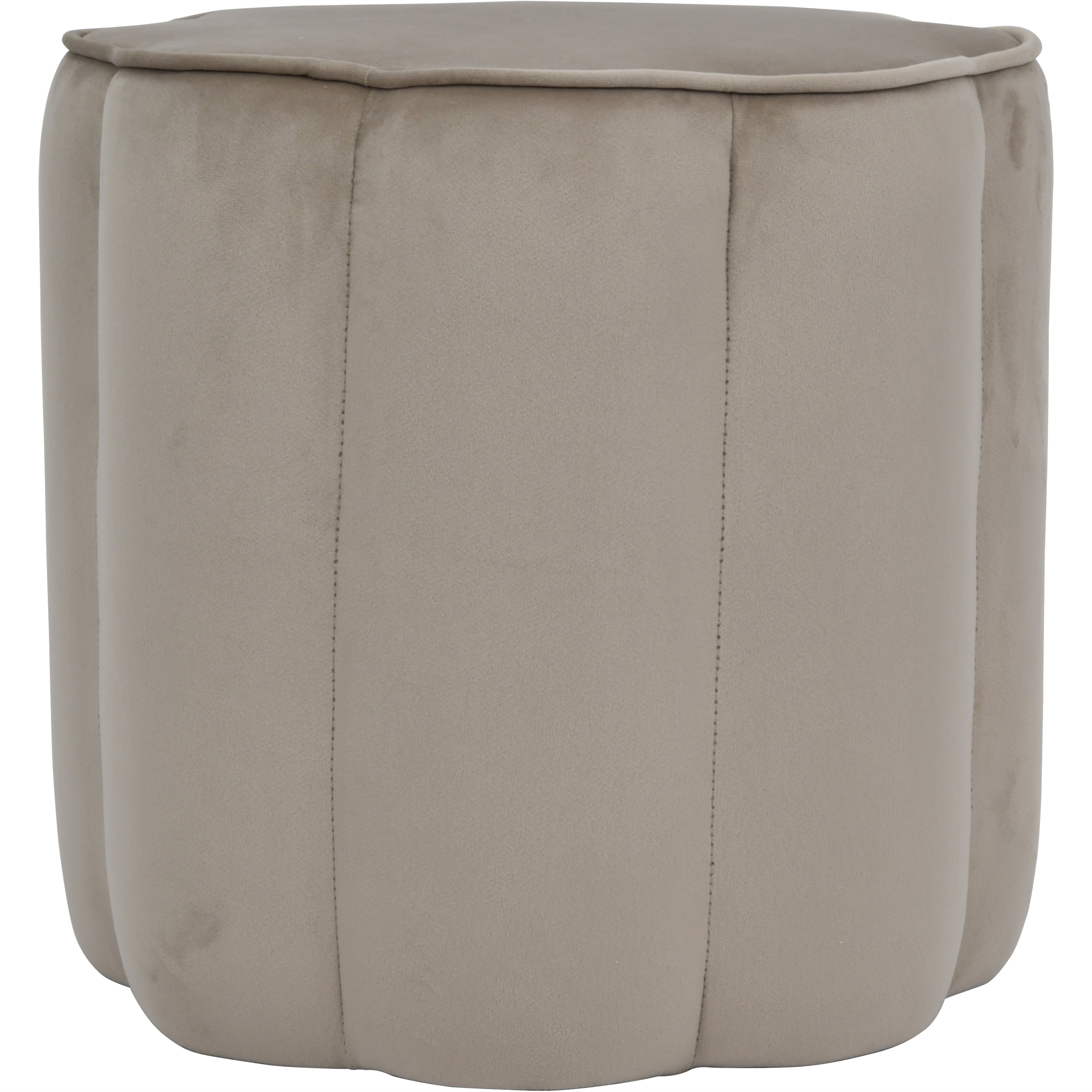 Serena Scallop Taupe Footstool