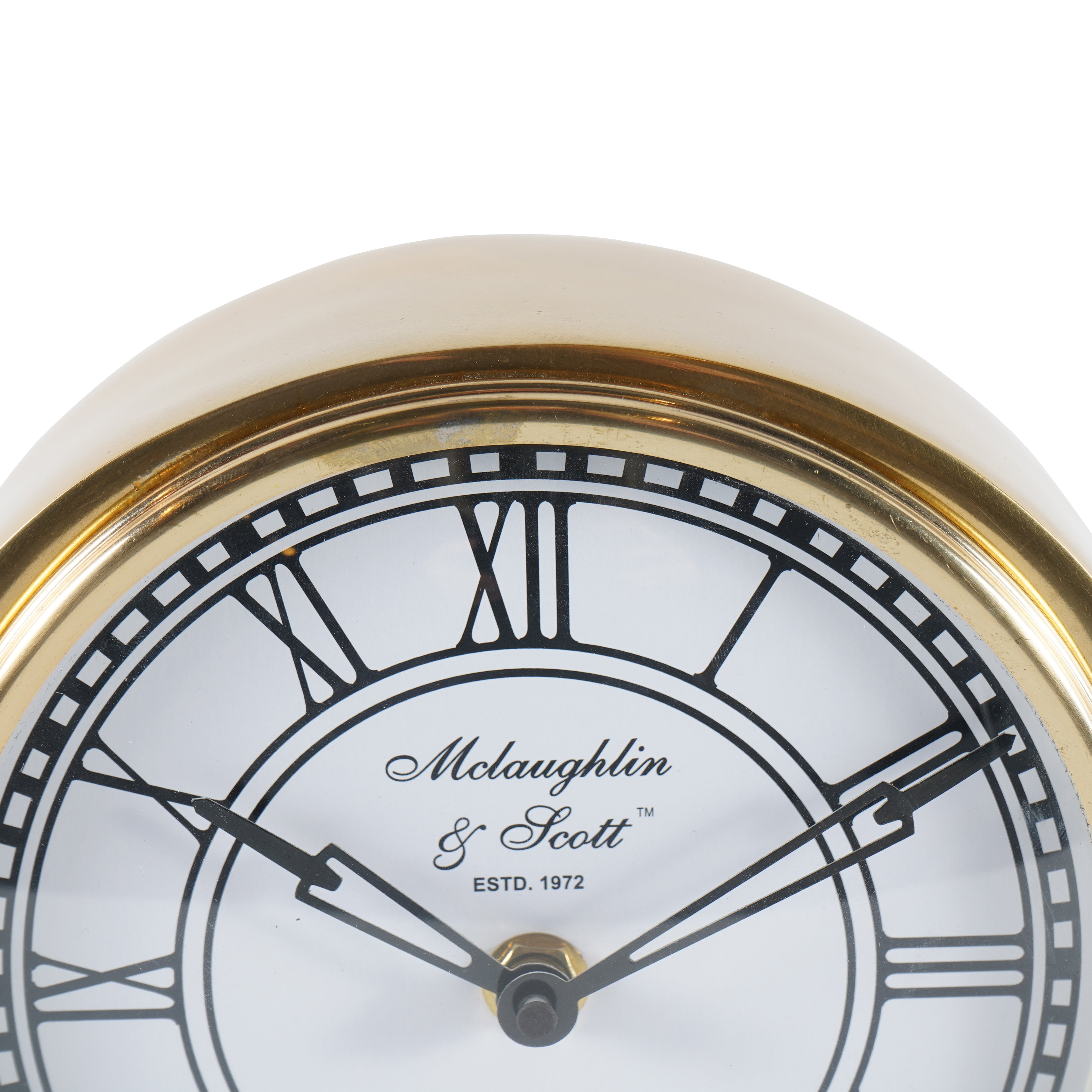 Vintage Train Carriage Brass Mantel Clock