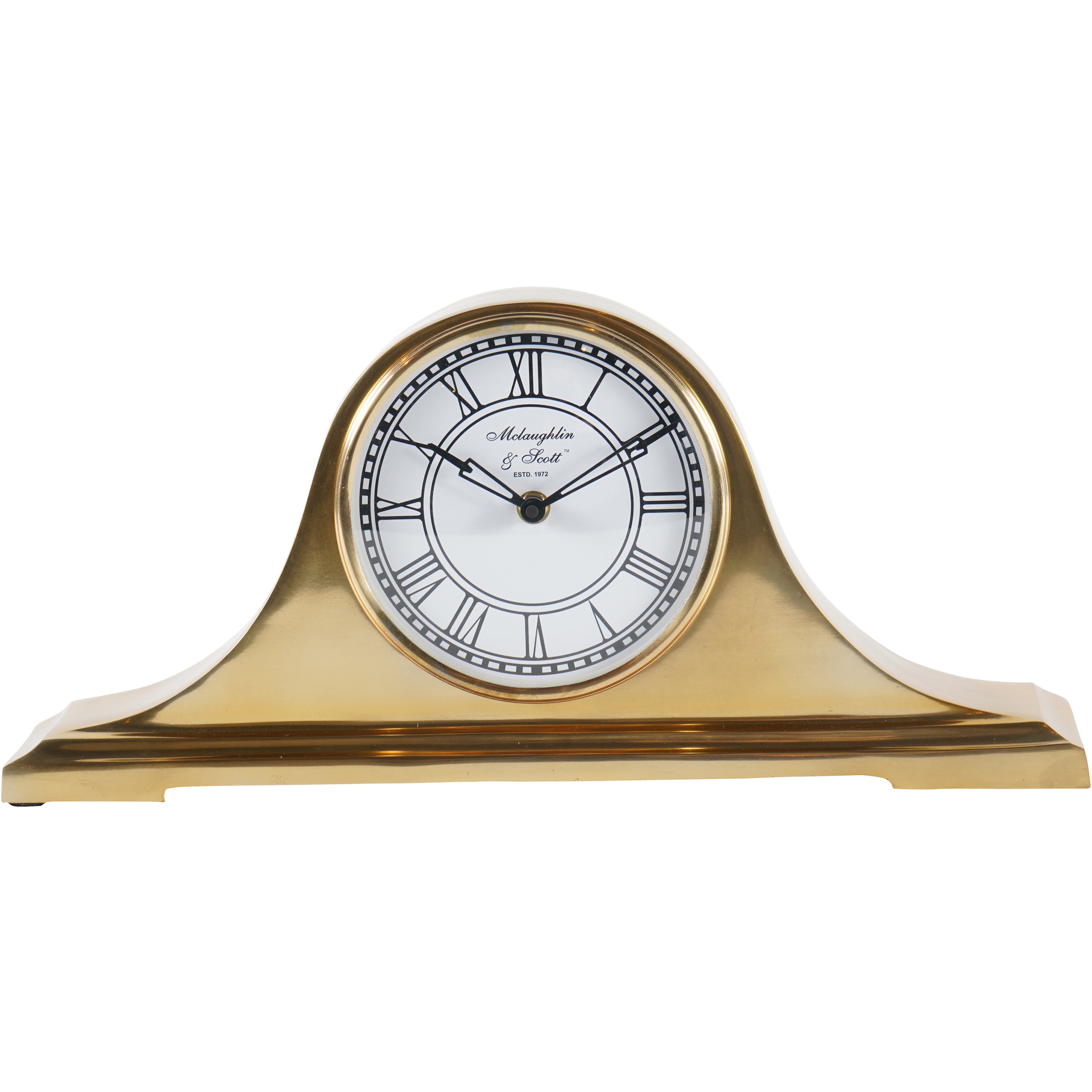 Vintage Train Carriage Brass Mantel Clock