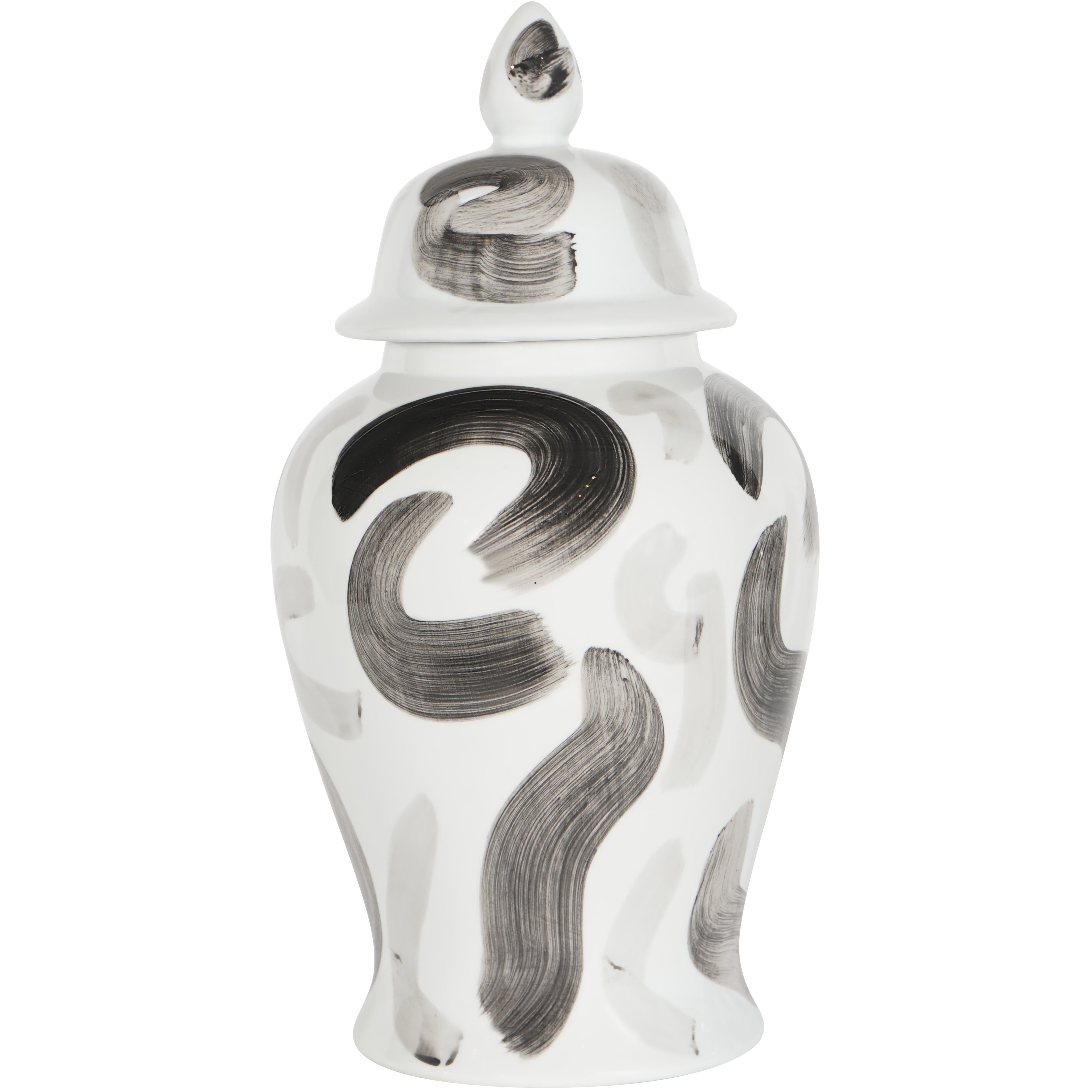 Brush Swirl Large Ginger Jar