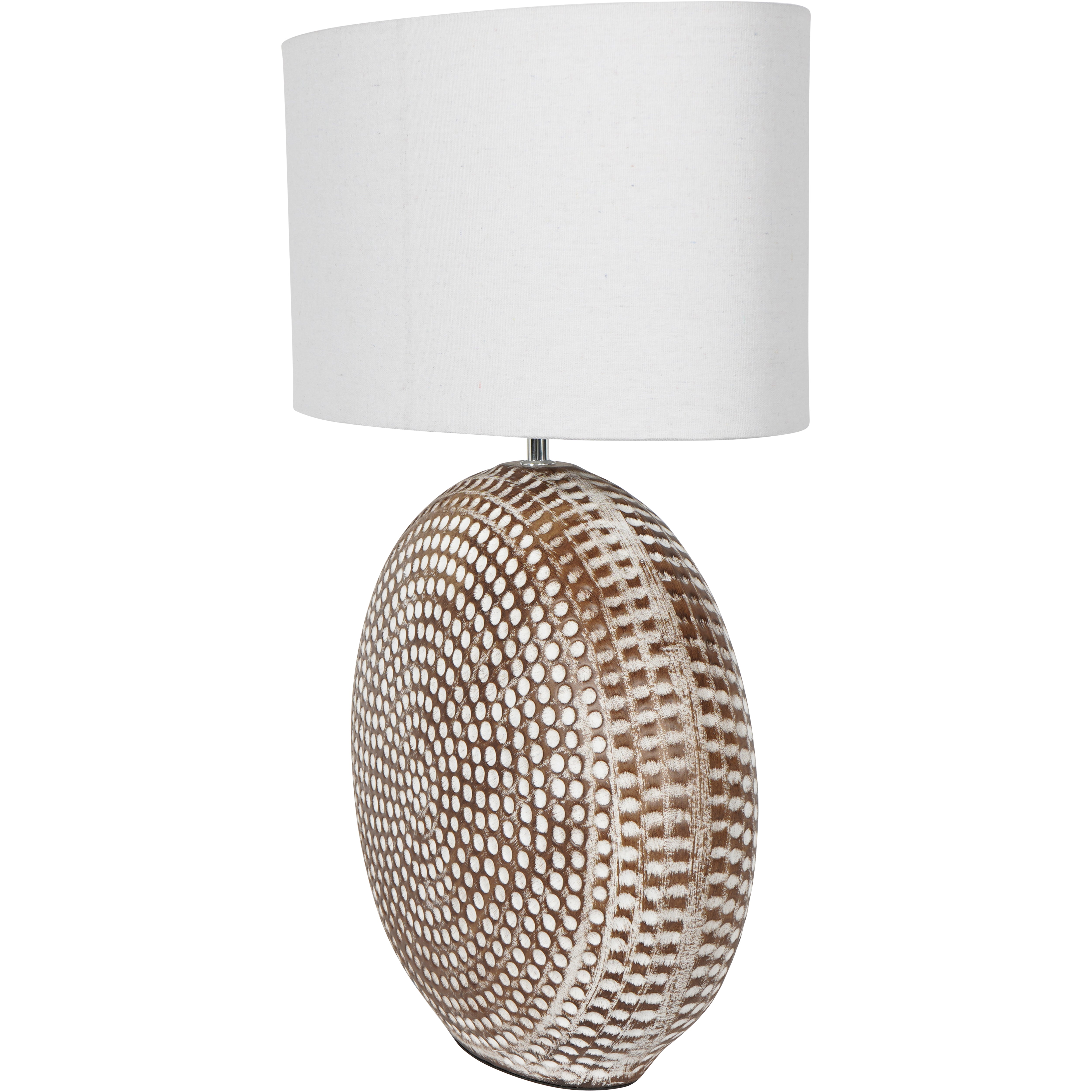 Chloe Large Round Ceramic Lamp