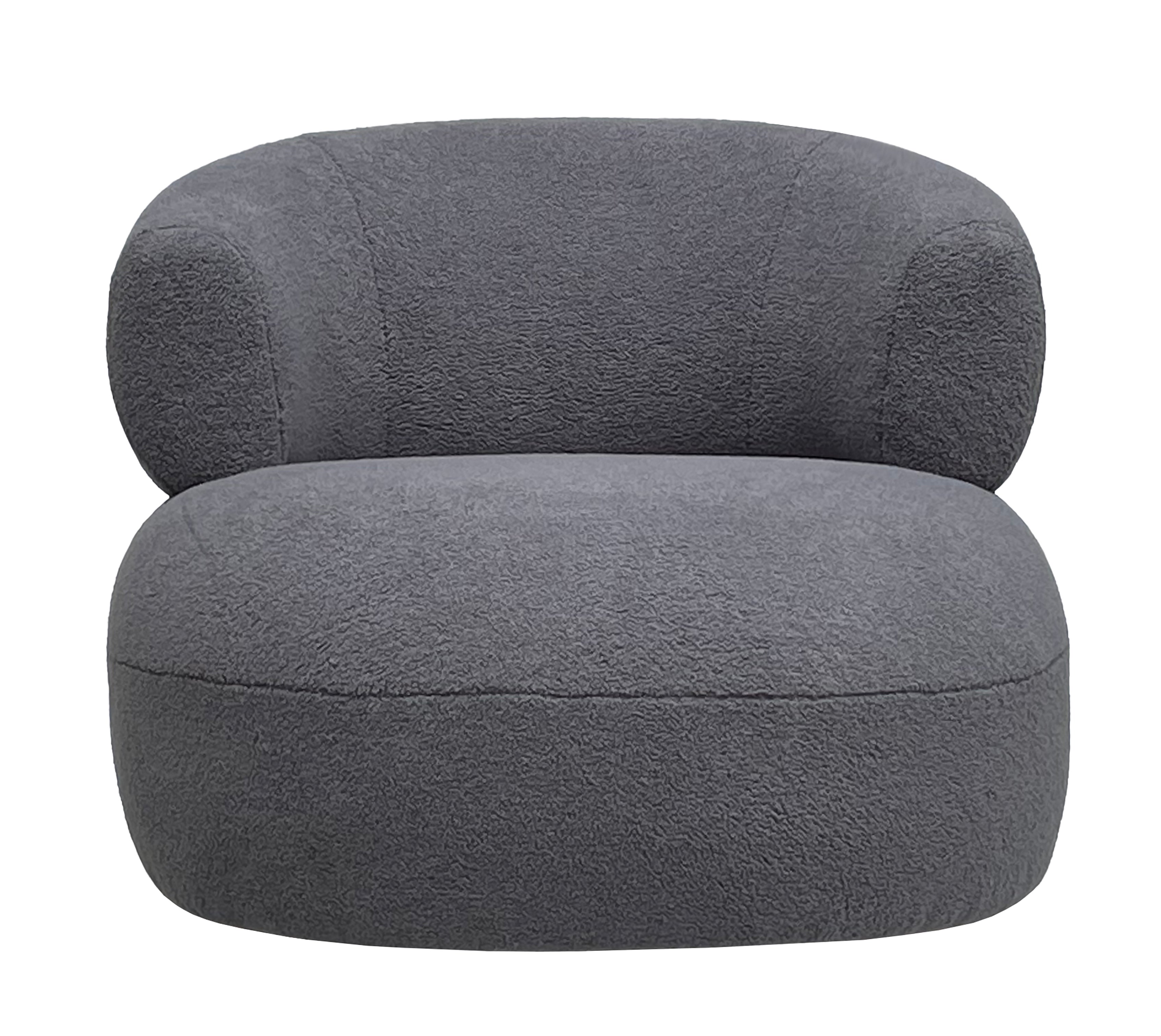 Lucy Occasional Chair in Boucle Grey
