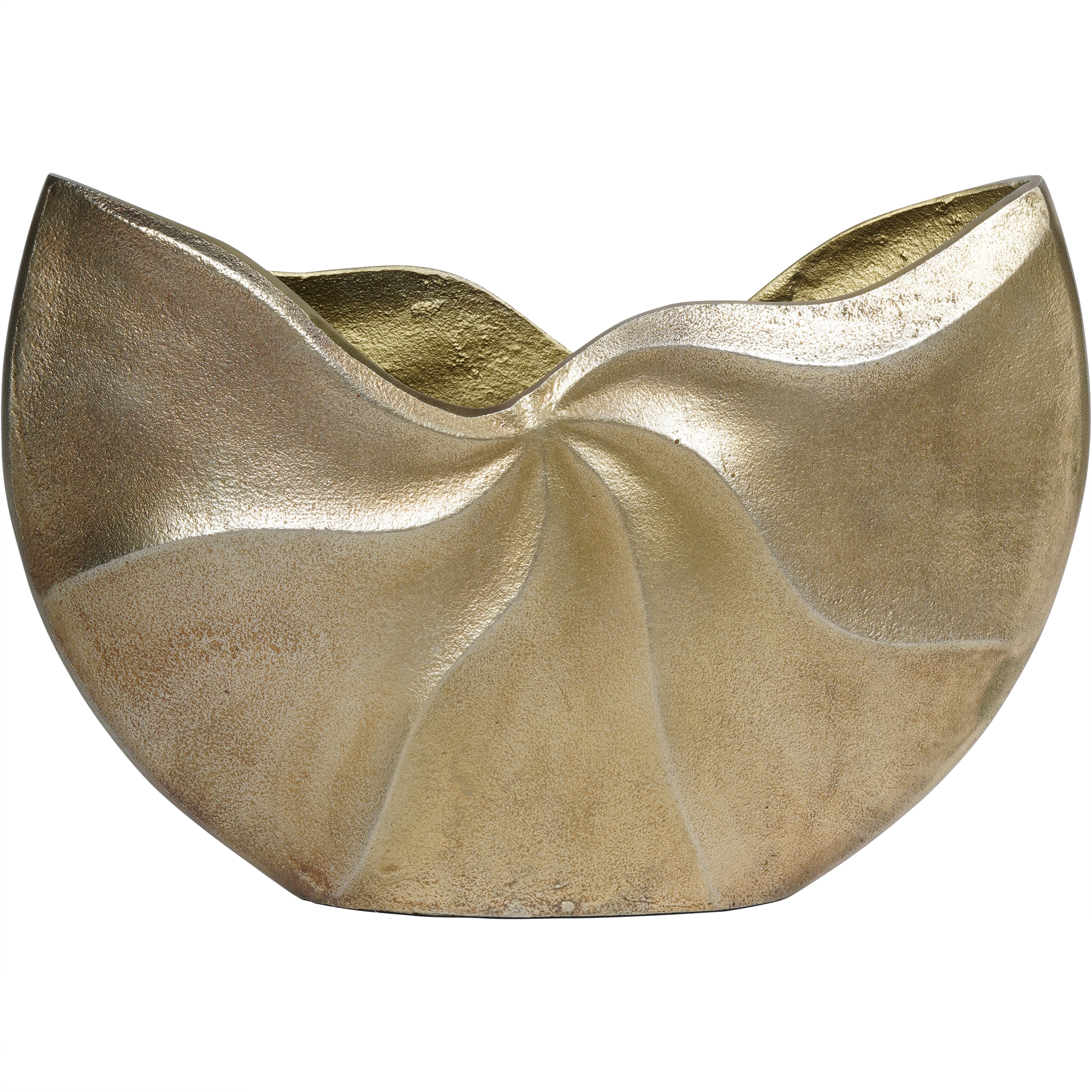 Cast Aluminium Swirl Texture Vase