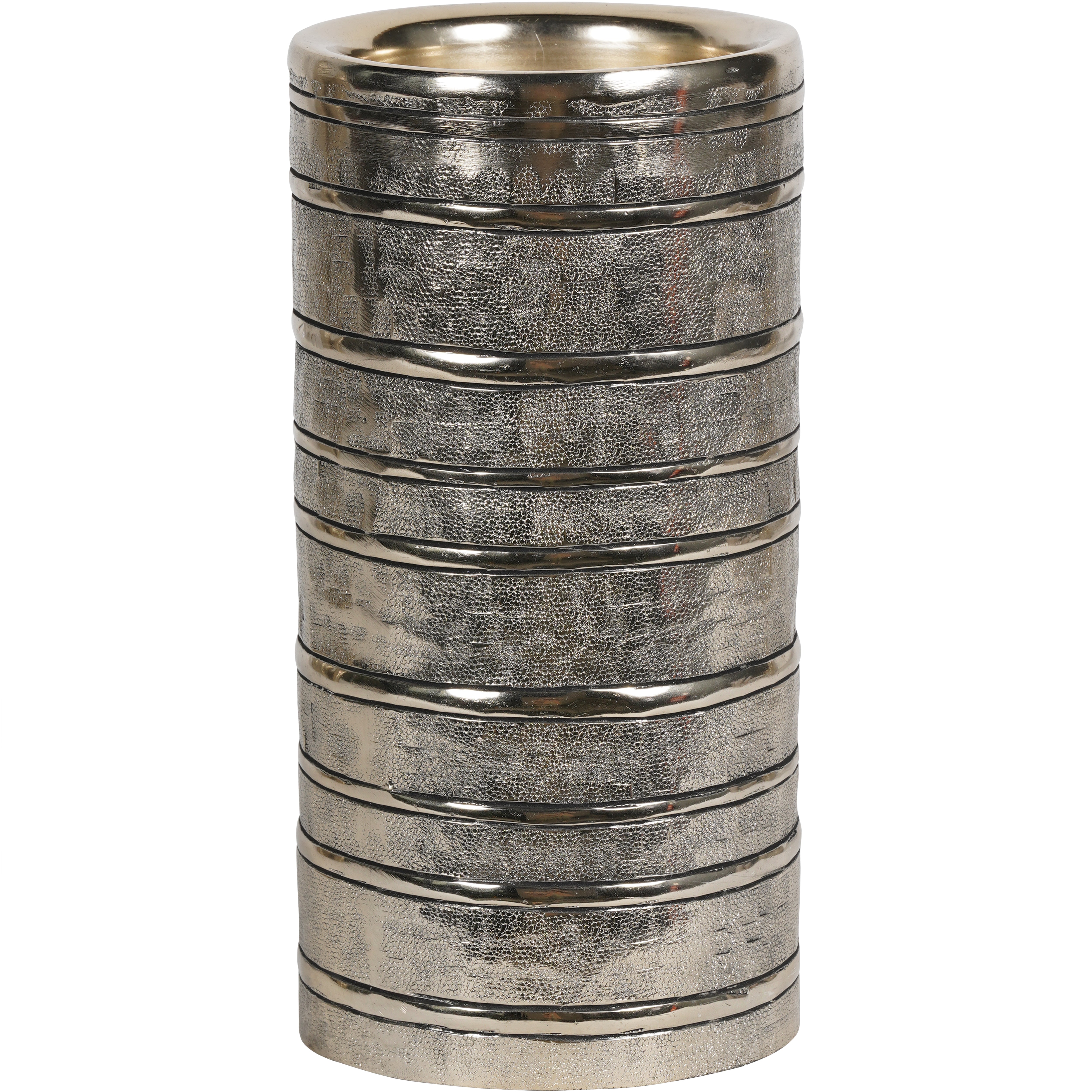 Gilver Rings Pillar Large Candle Holder