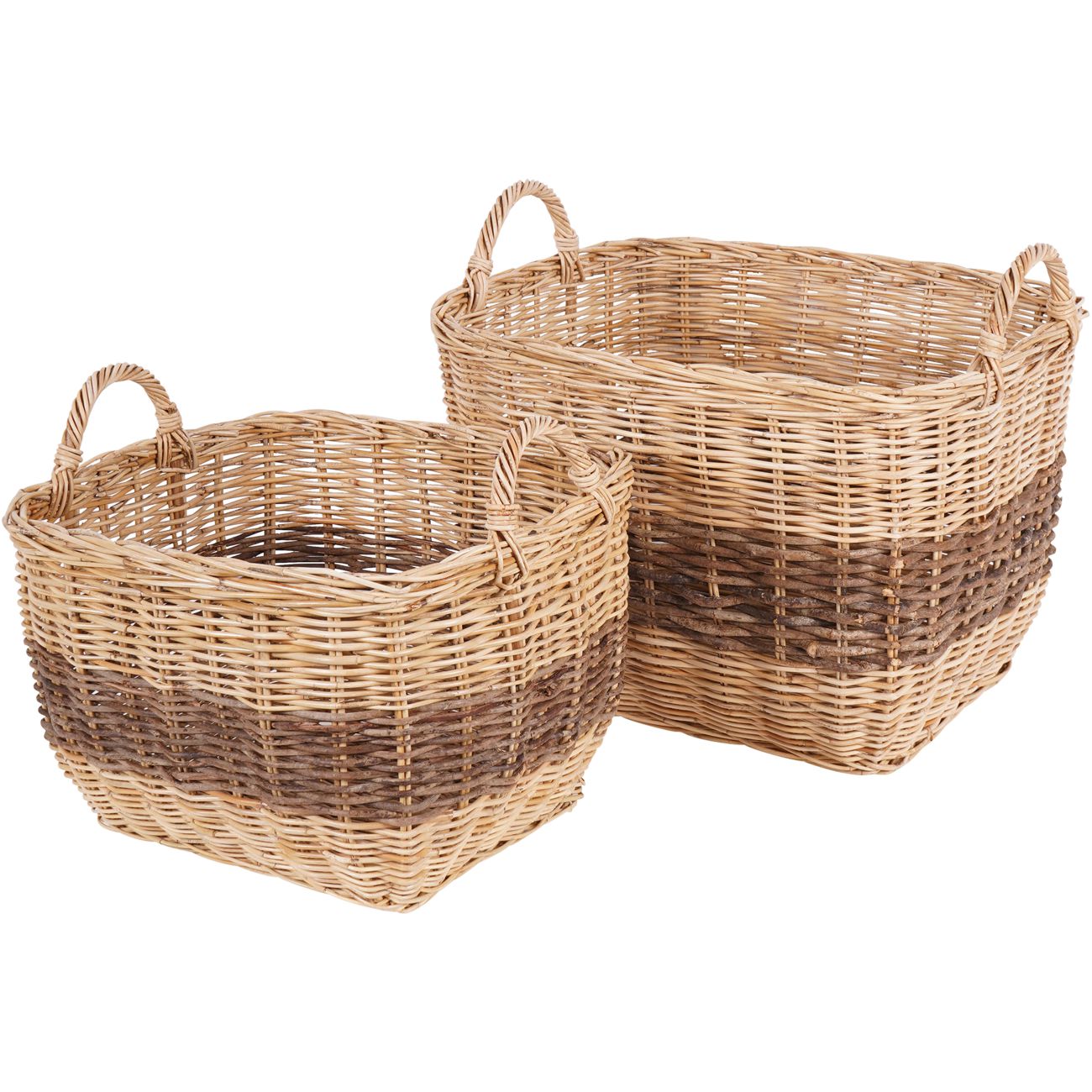 Set of Two Harriet Square Storage Baskets