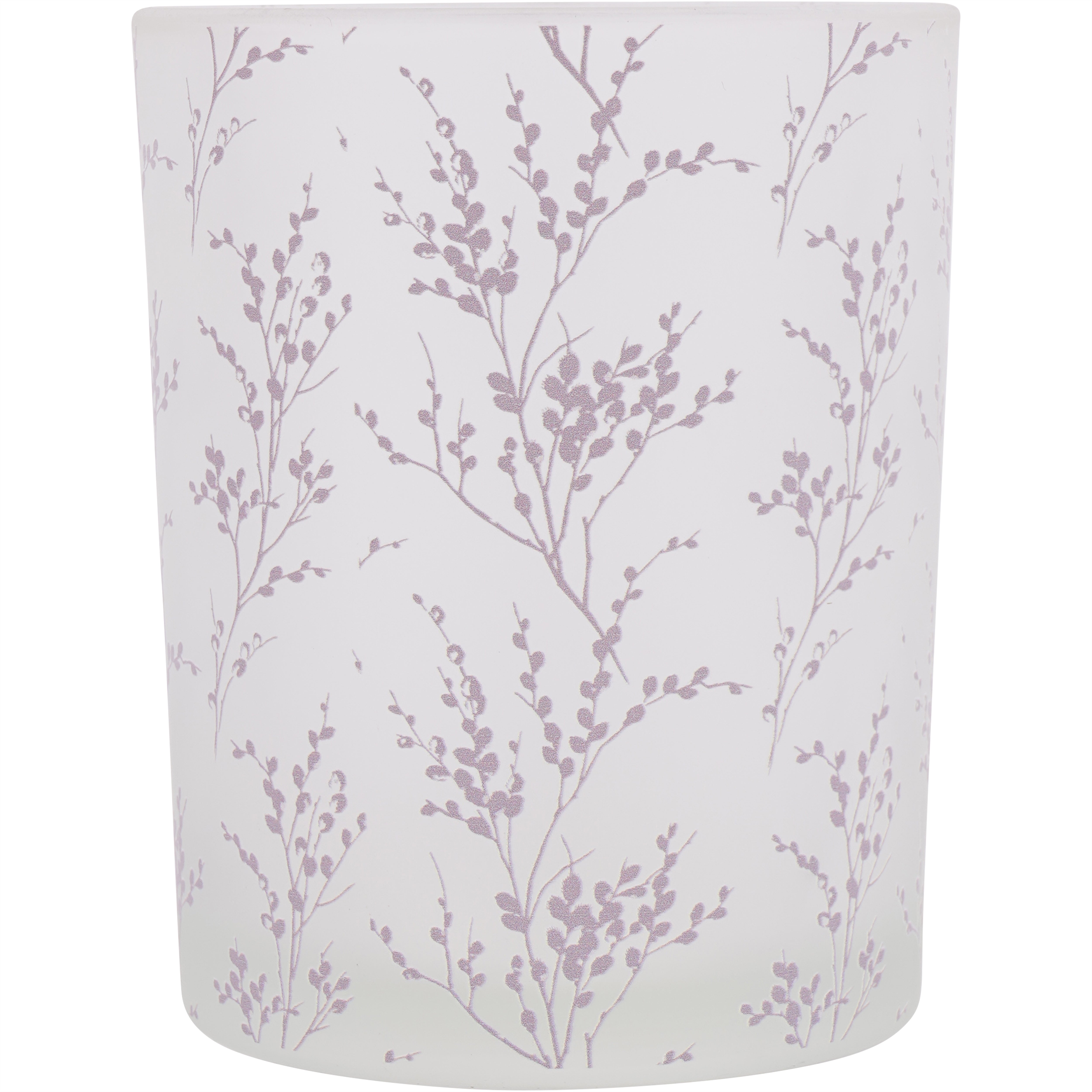 Laura Ashley Pussywillow Glass Hurricane