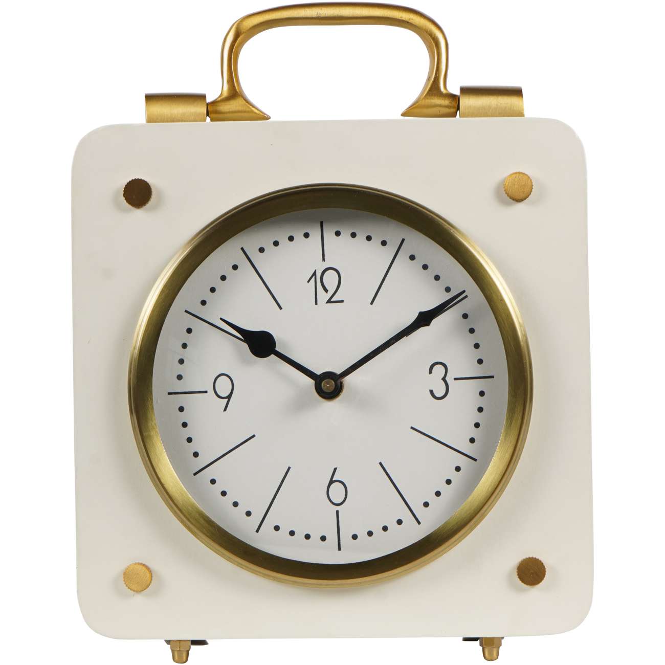 Kingsley Cream & Gold Mantel Clock 20cm