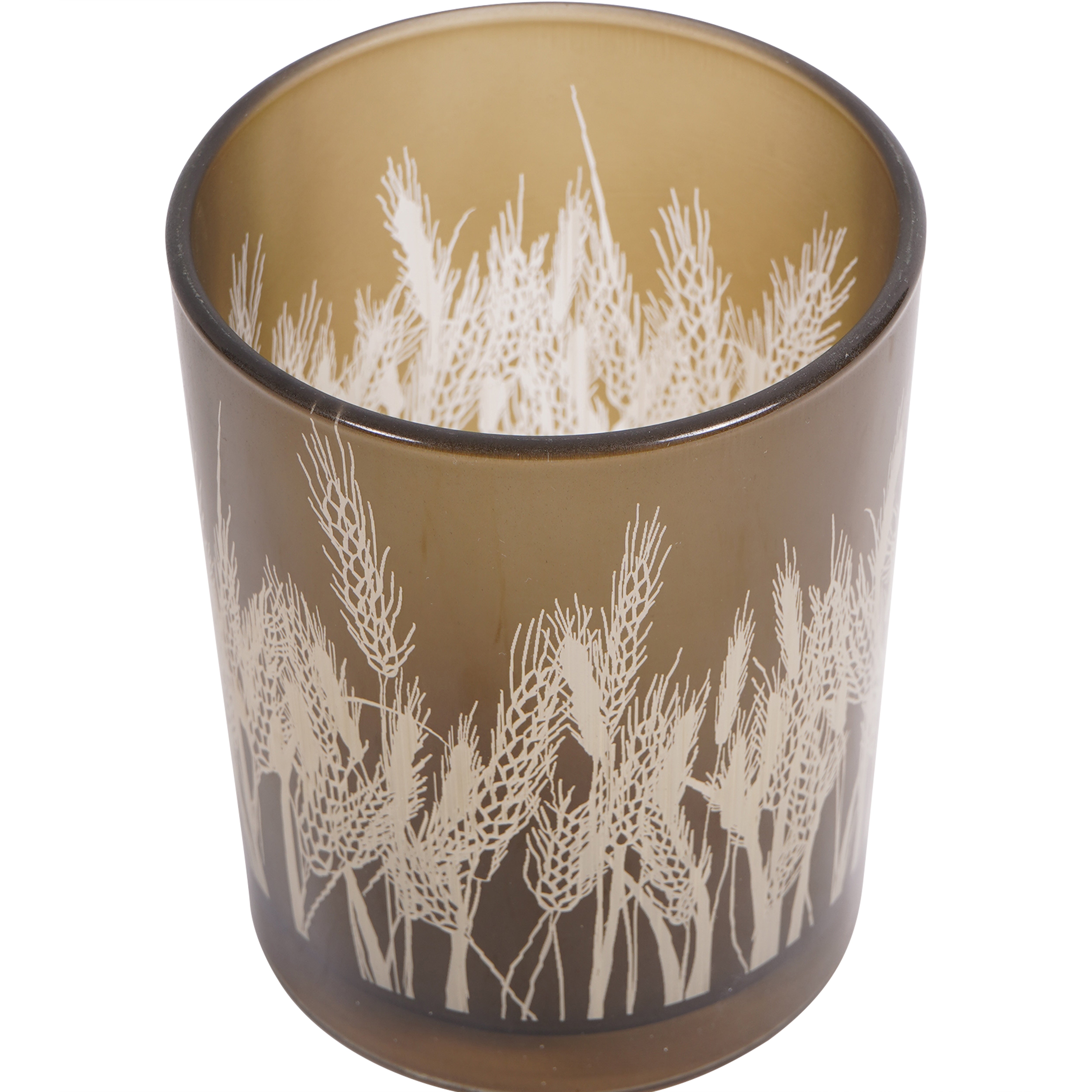 Norfolk Wheatfields Small Glass Candle Holder