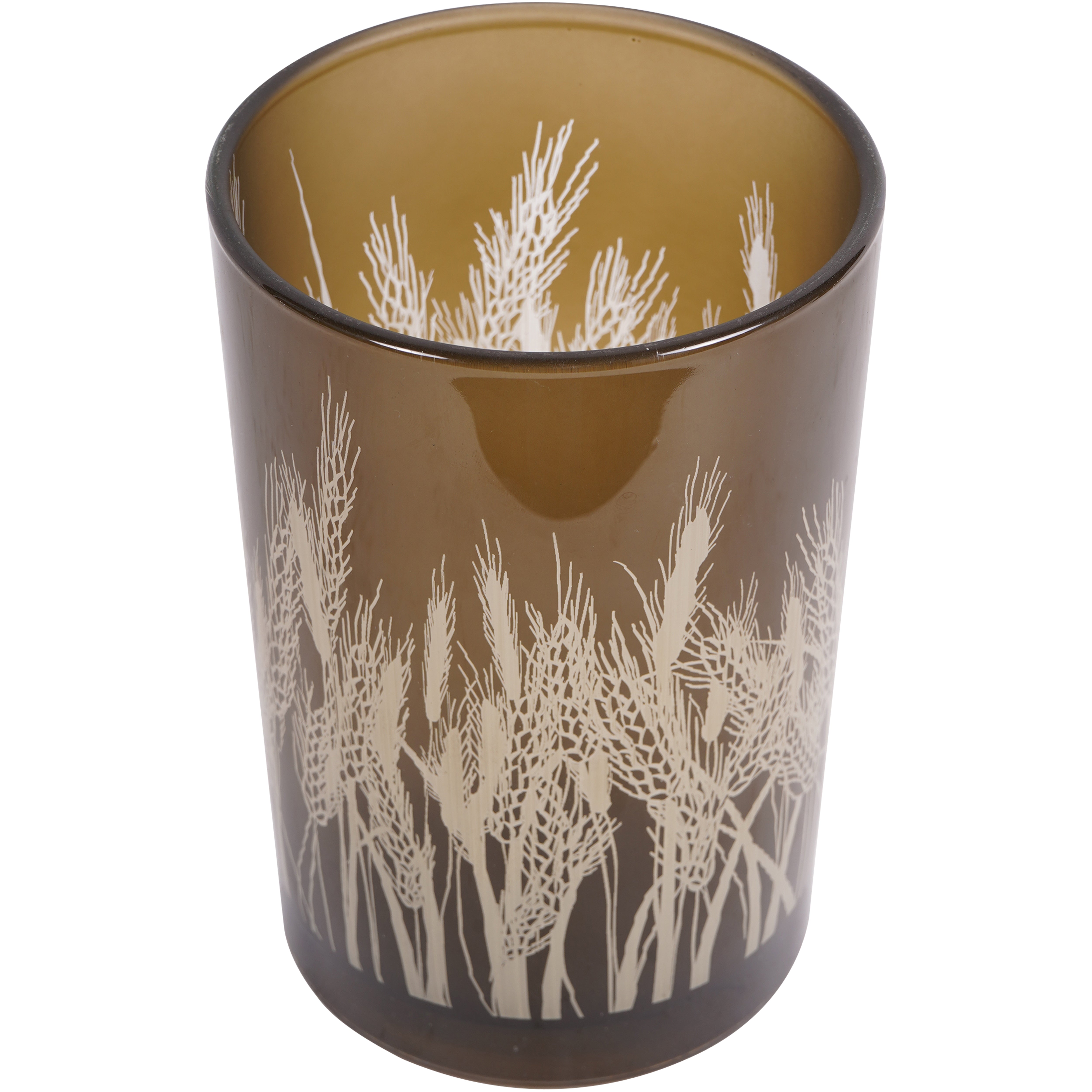 Norfolk Wheatfields Large Glass Candle Holder