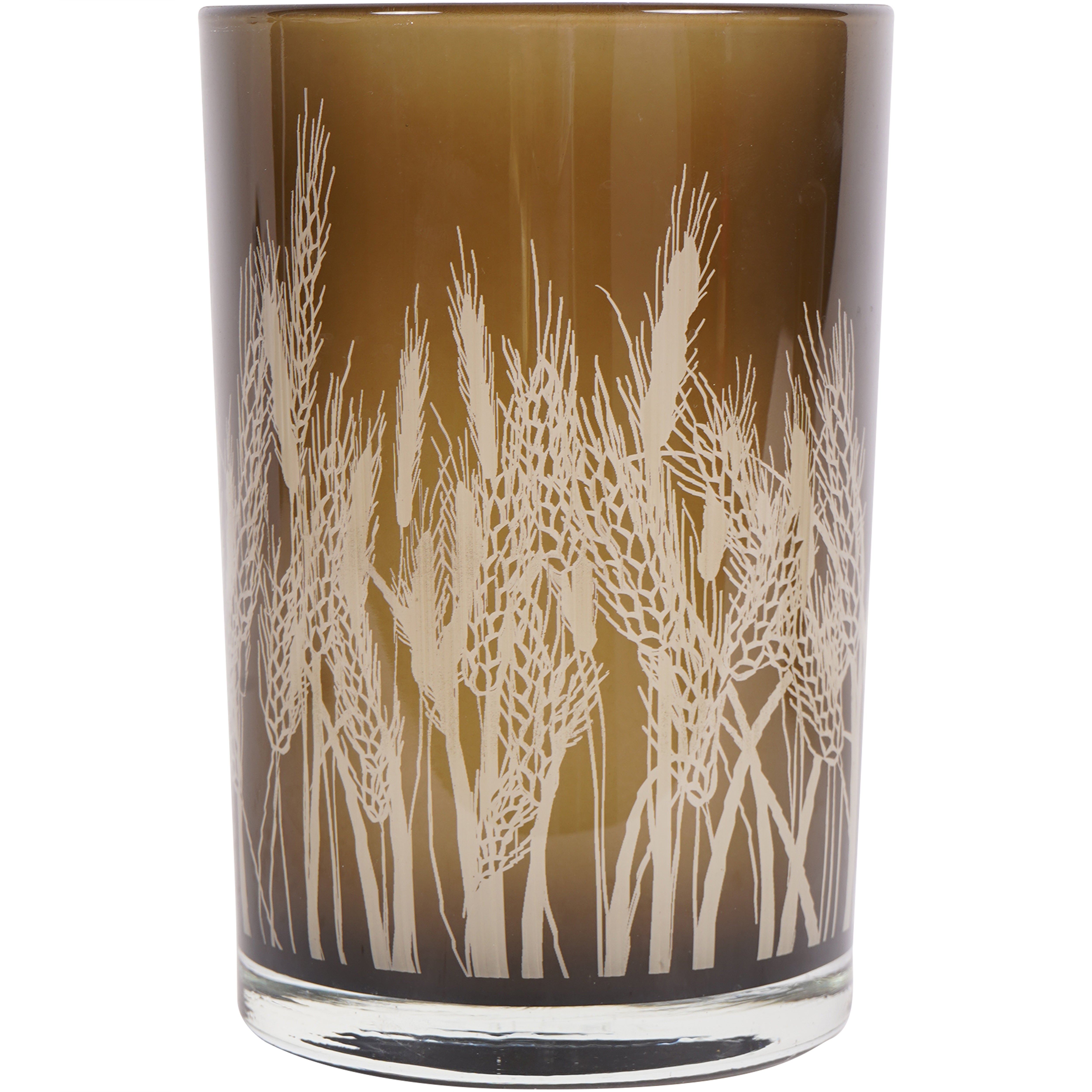Norfolk Wheatfields Large Glass Candle Holder
