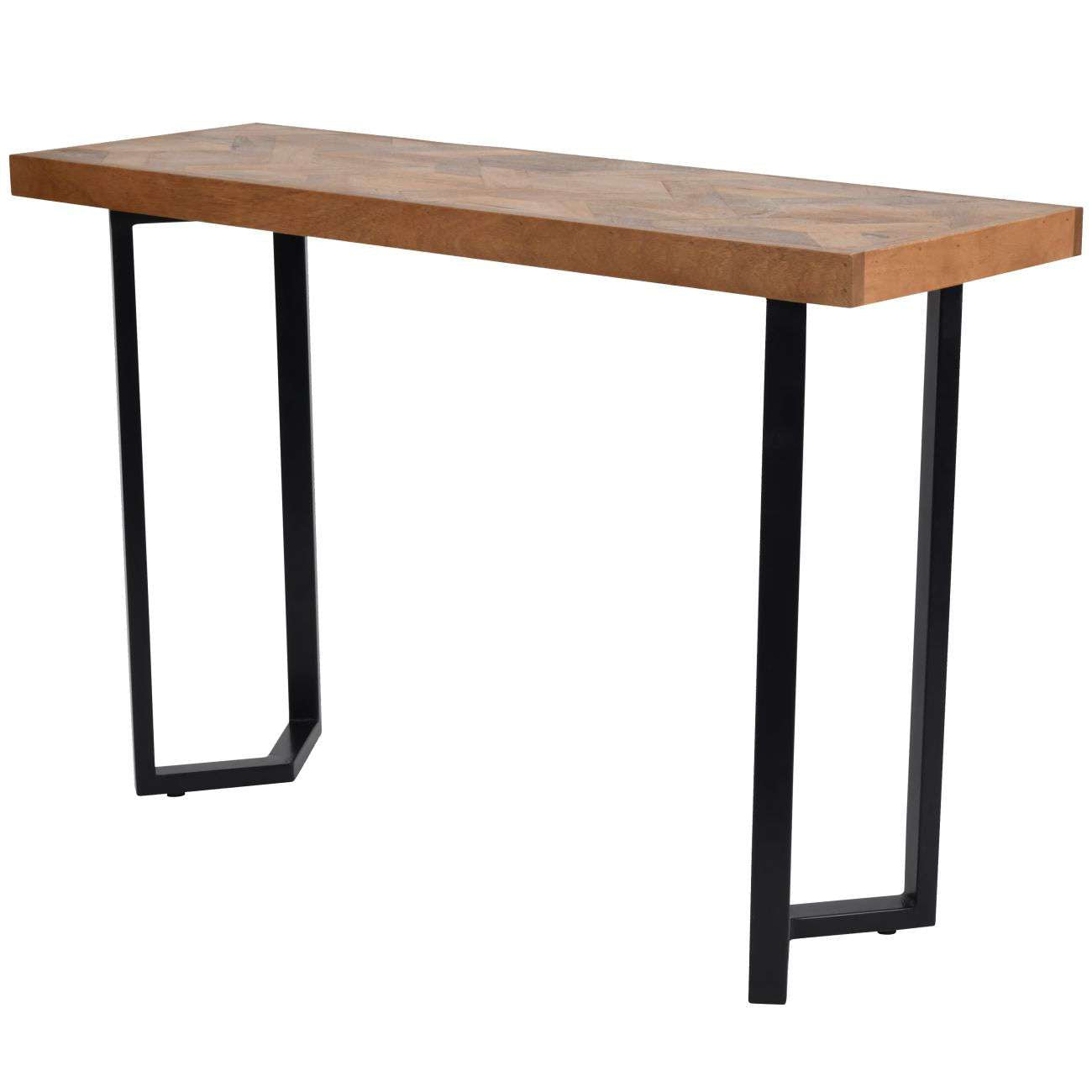Maeva Geometric Large Wooden Console Table
