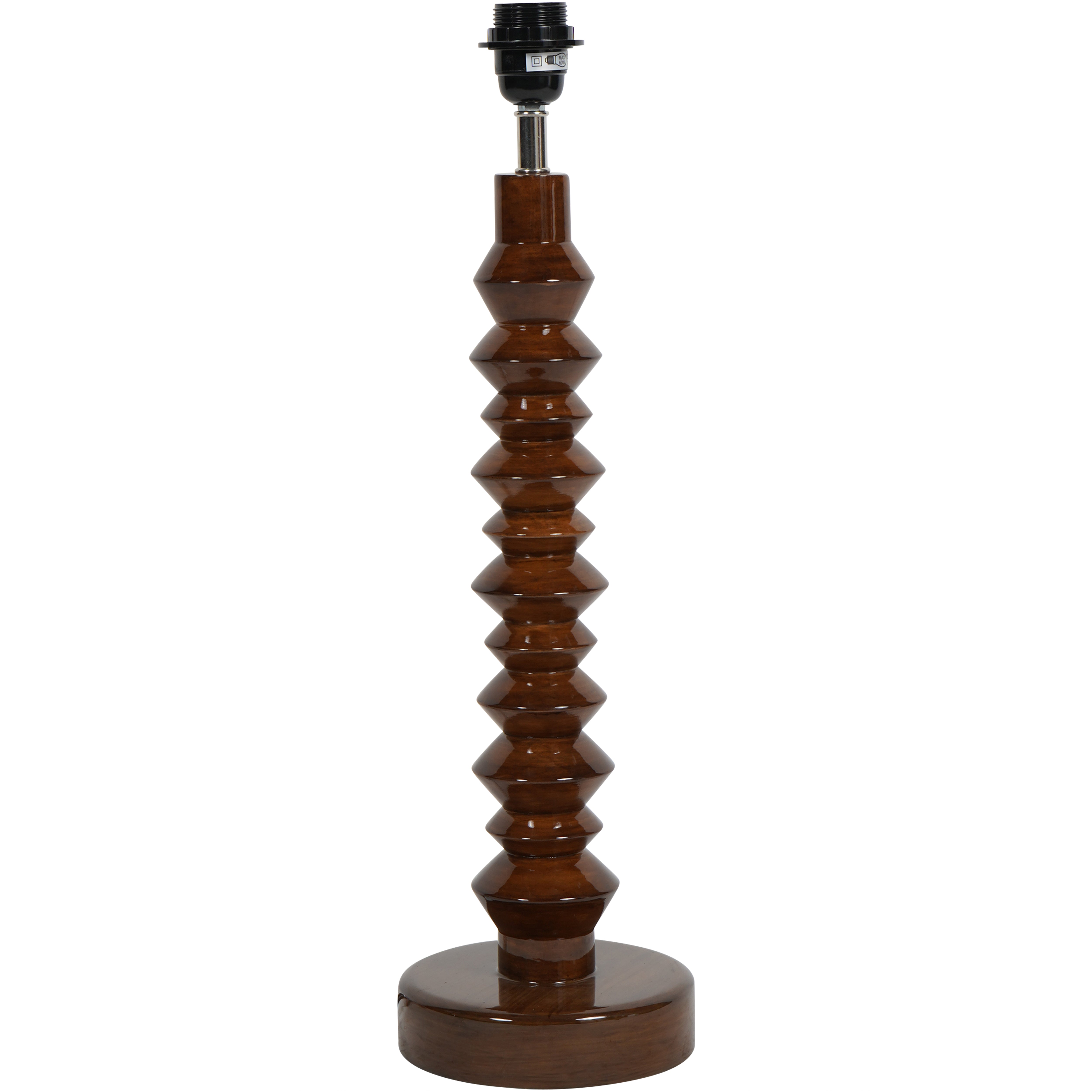 Lacquer Table Lamp Base Maple (Base Only)