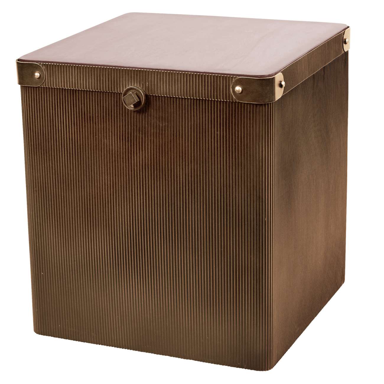 Harrison Corrugated Gold Coffee Side Table