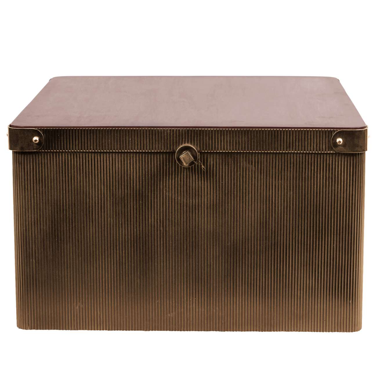 Harrison Corrugated Gold Coffee Trunk