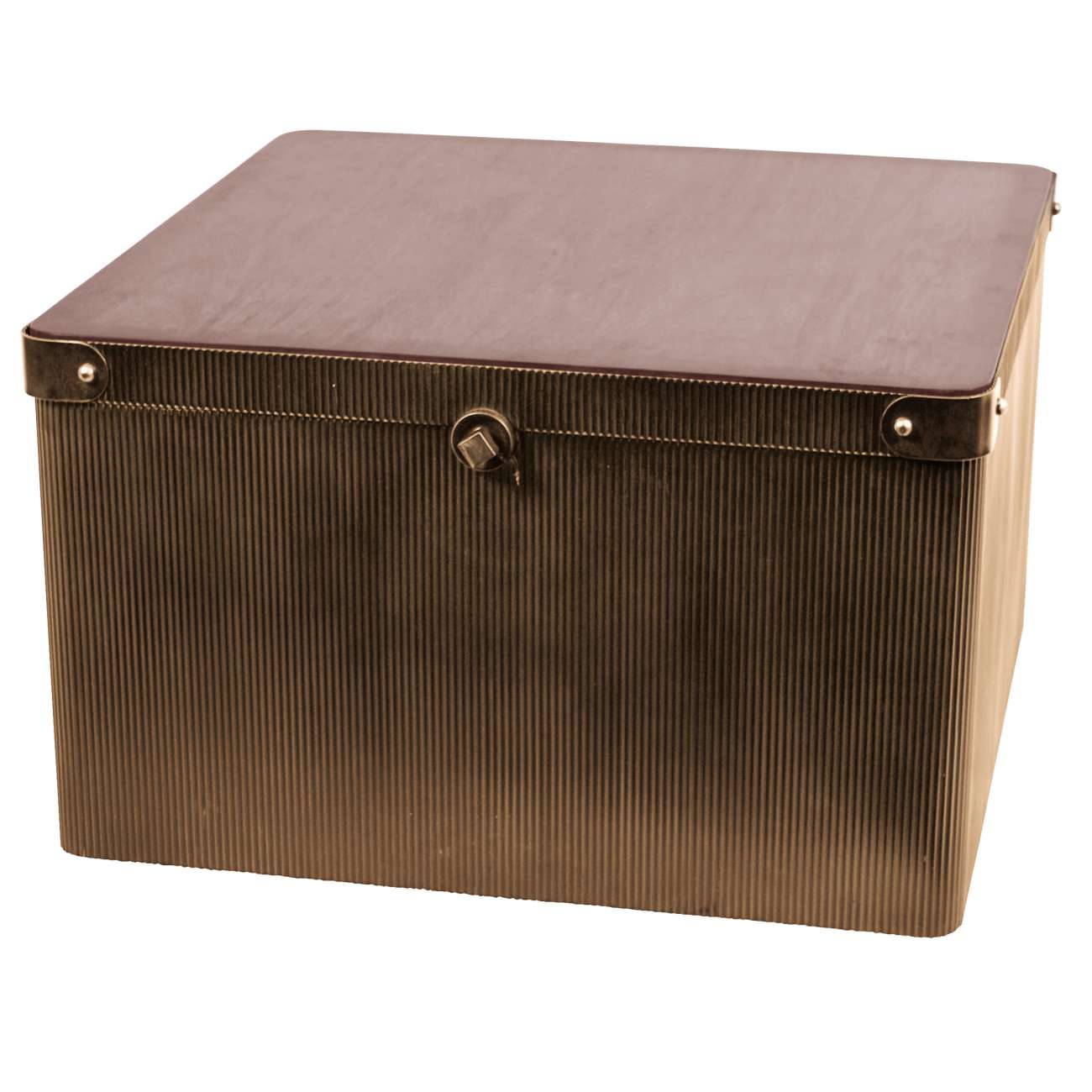 Harrison Corrugated Gold Coffee Trunk