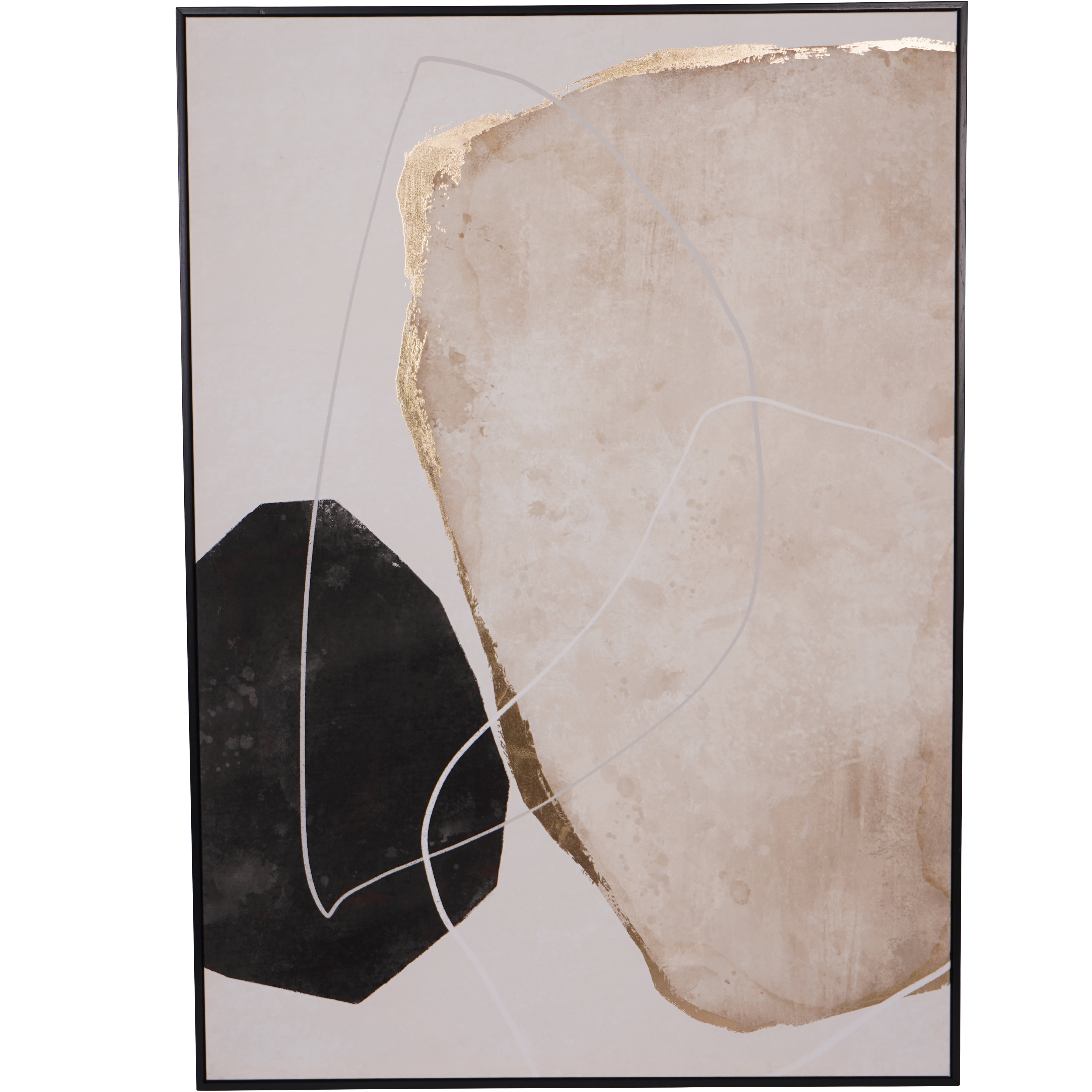 Stone Abstract Framed Canvas