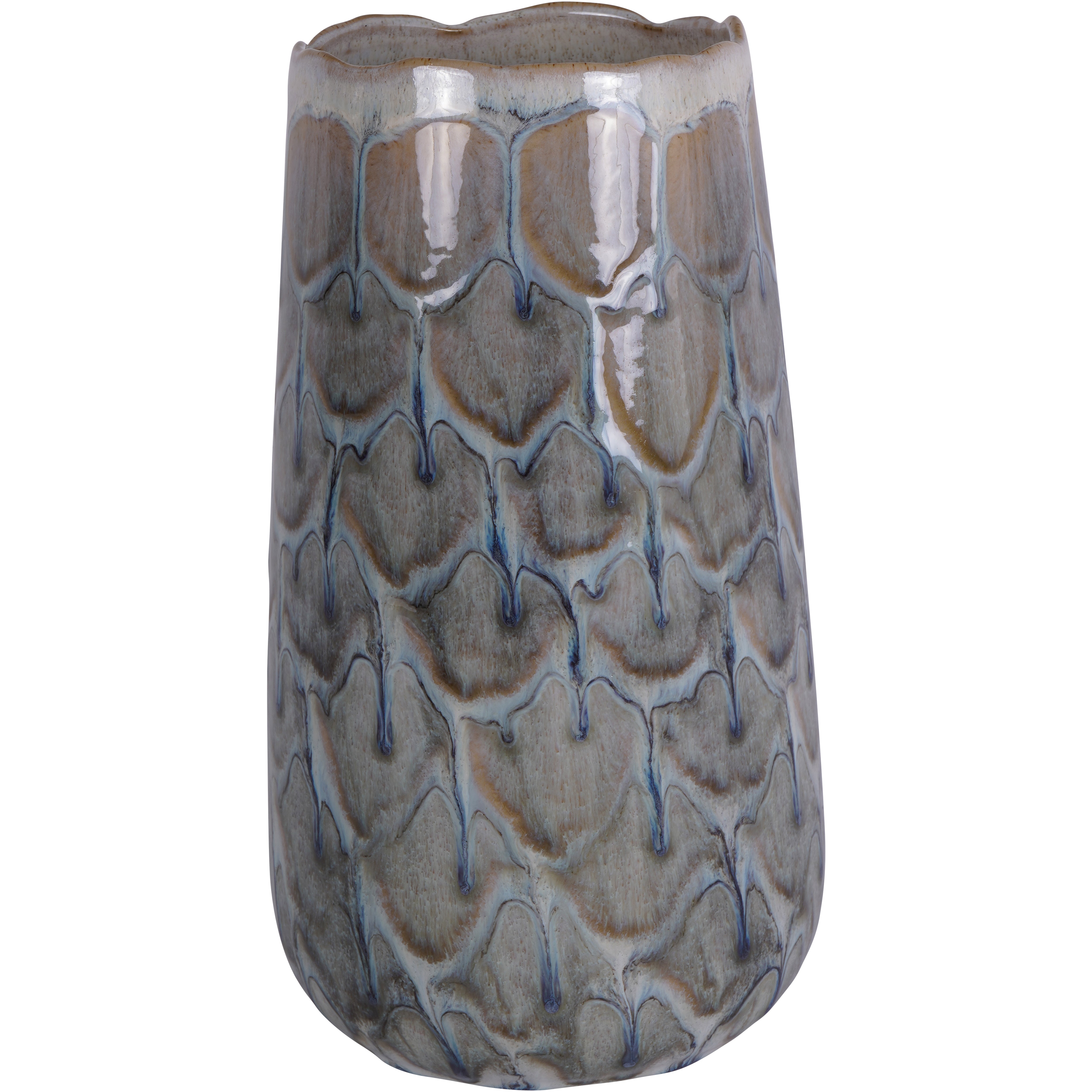 Amazonia Azure Ceramic Vase