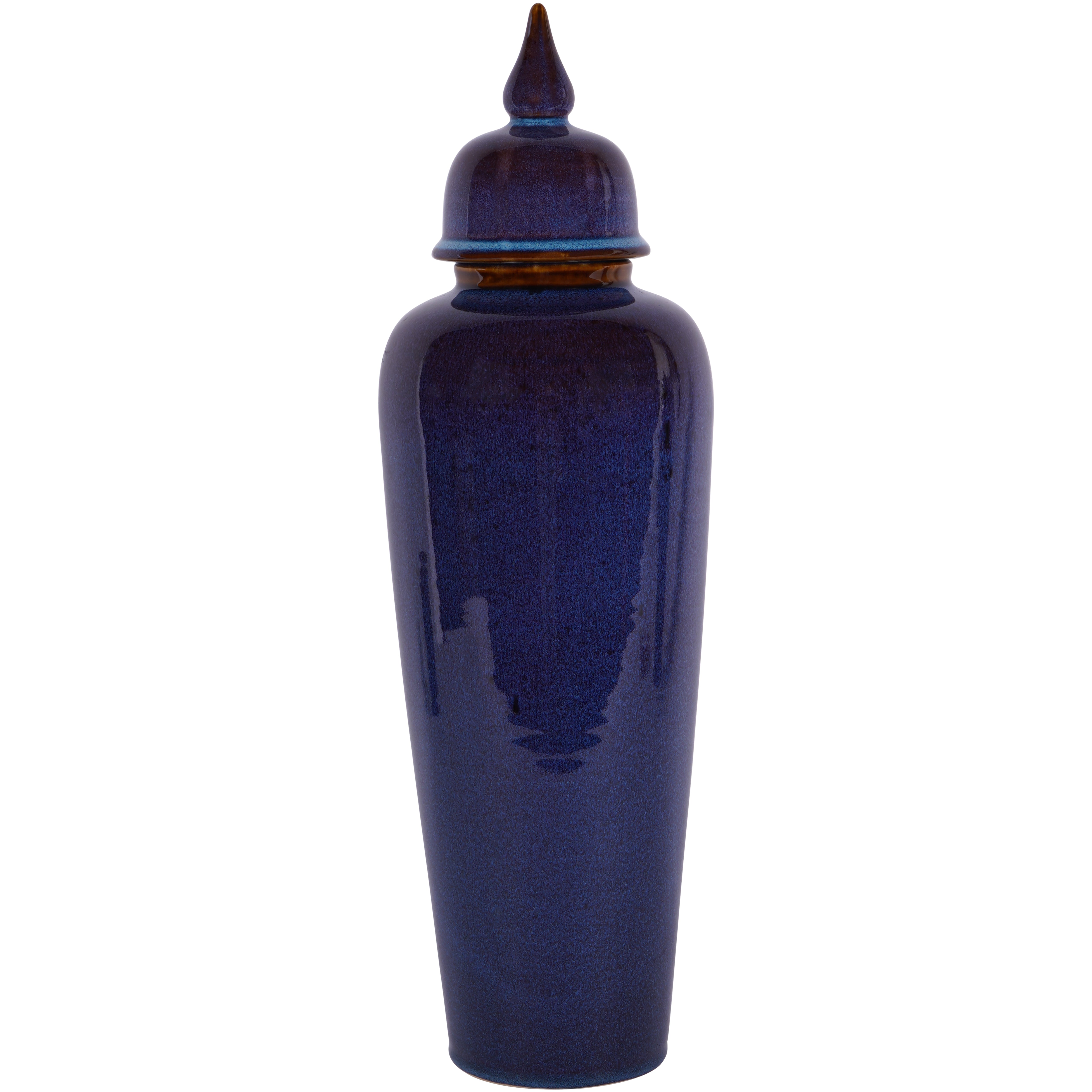 Reactive Glazed Mediterranean Blue Ginger Jar