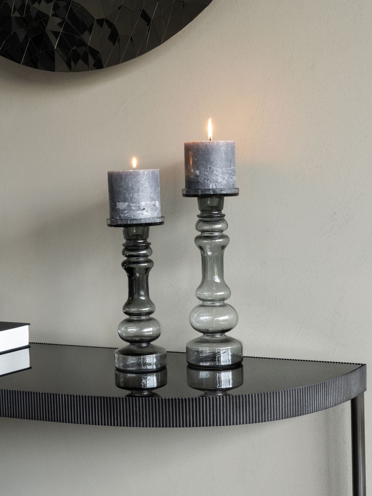 Victoria Small Glass Candle Holder
