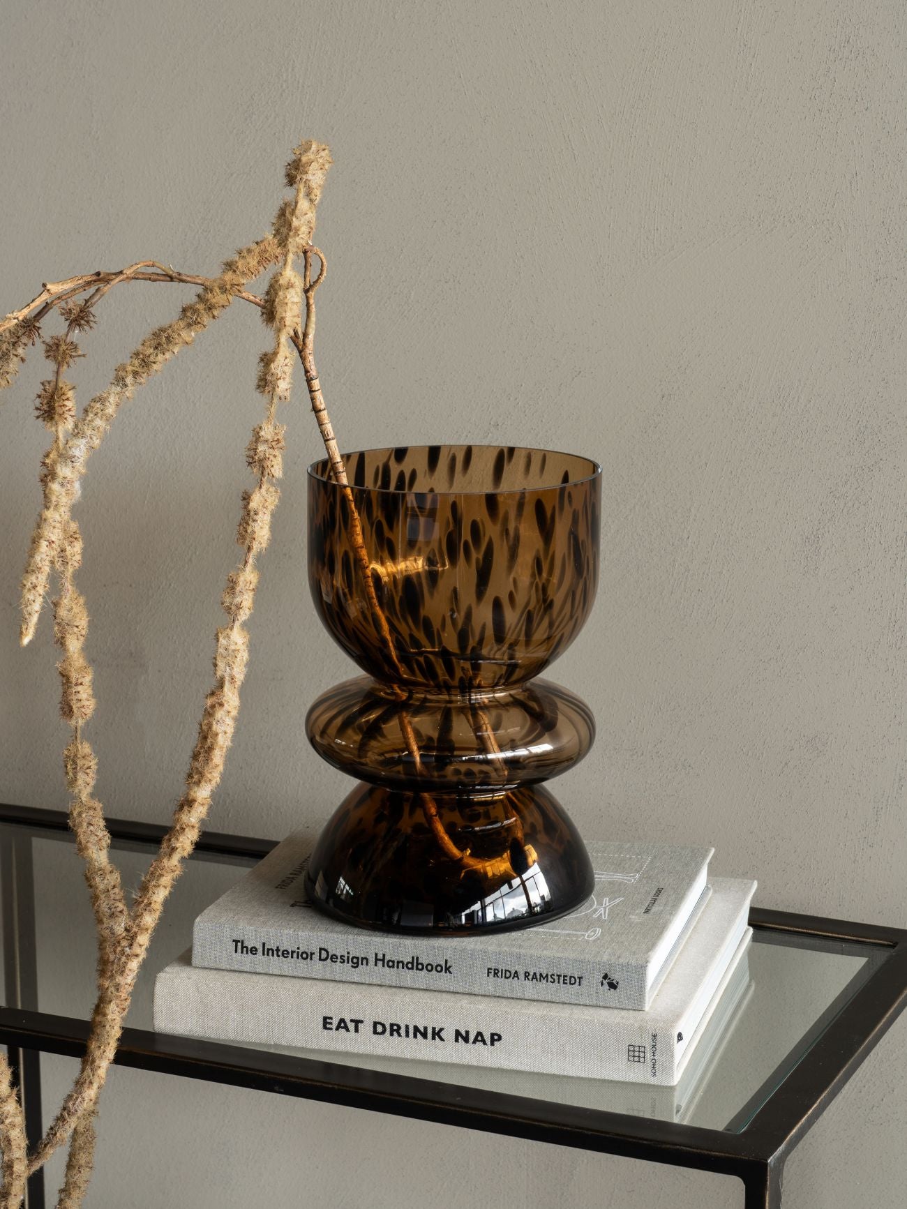 Soren Glass Vase/ Candle Holder 24cm
