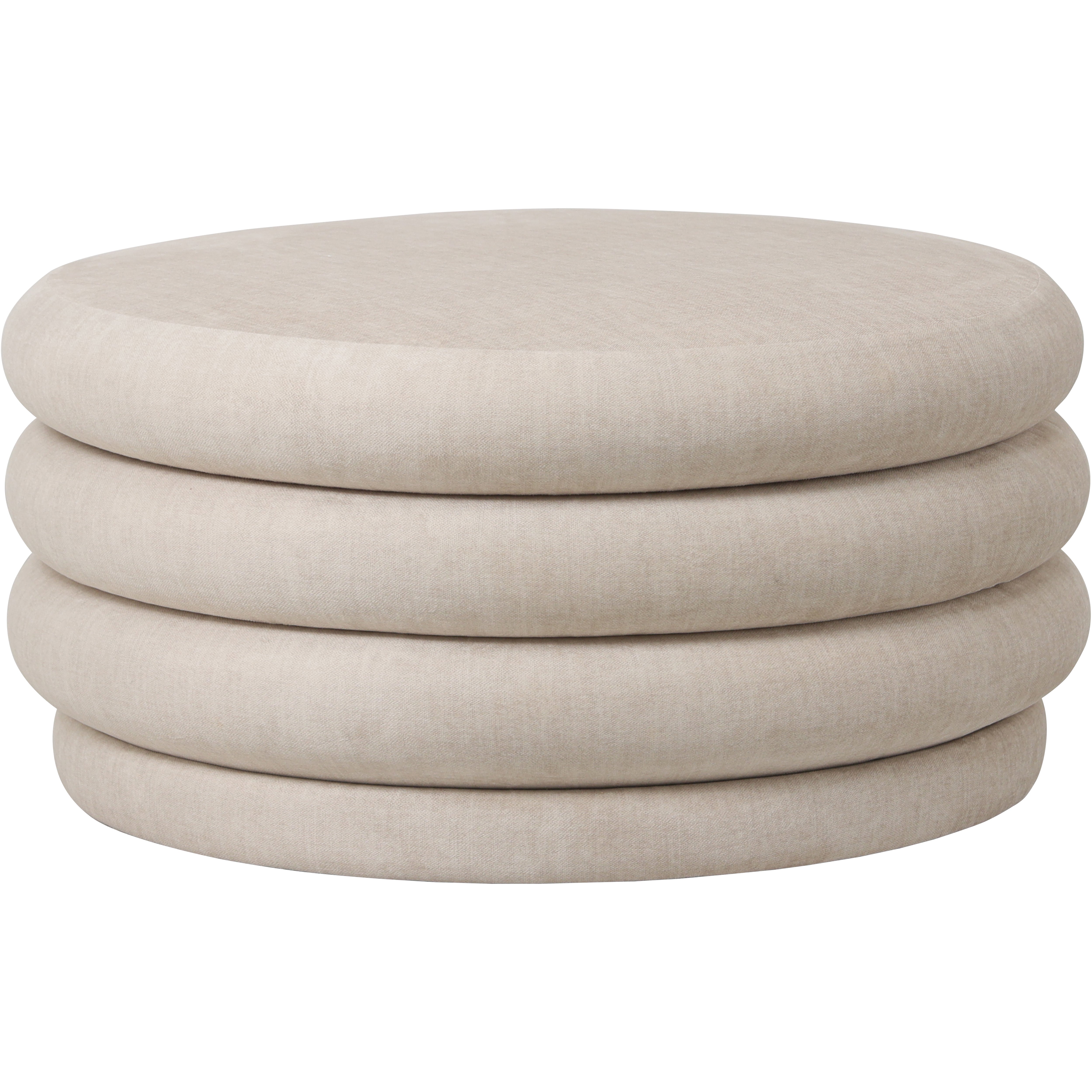 Cassy Cream Upholstered Storage Ottoman