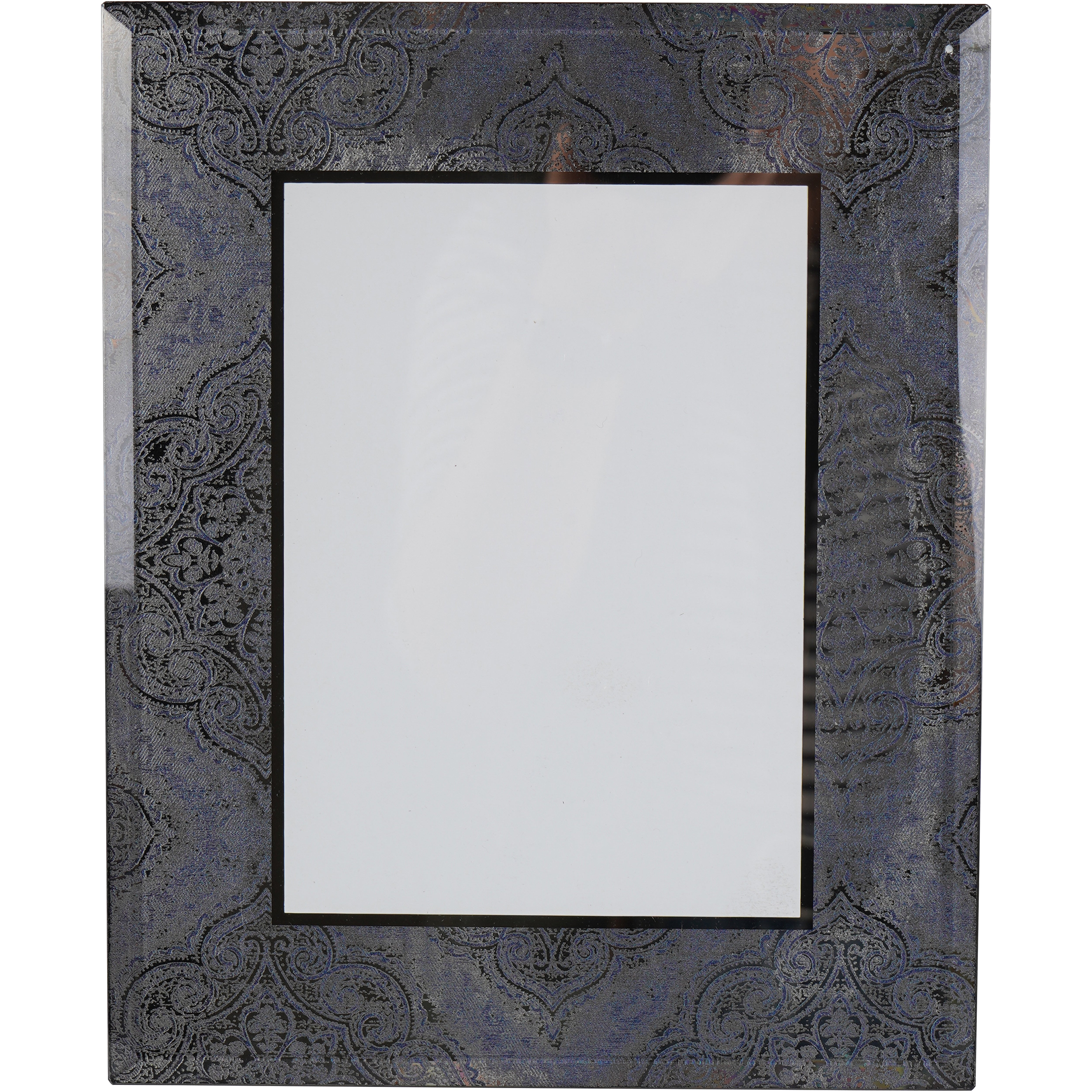 Mandala Pattern Smoked Mirror Photo Frame 7×5