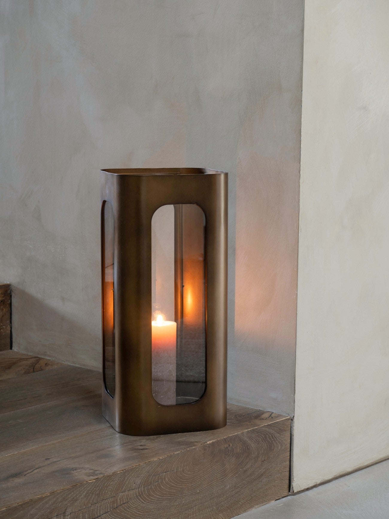 Thornton Metal and Glass Hurricane Medium 53cm
