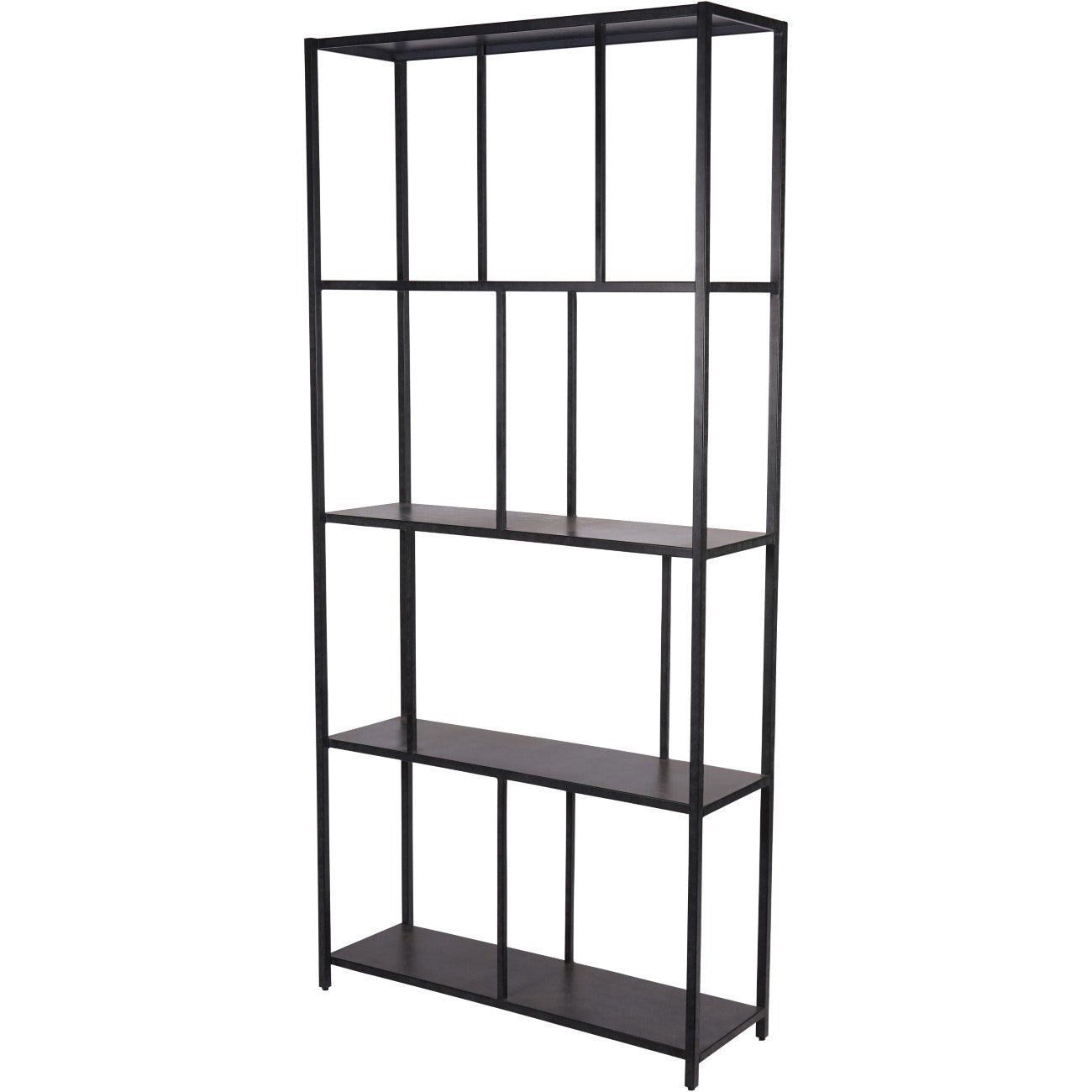 Barber Mottled Black Tall Shelving Unit