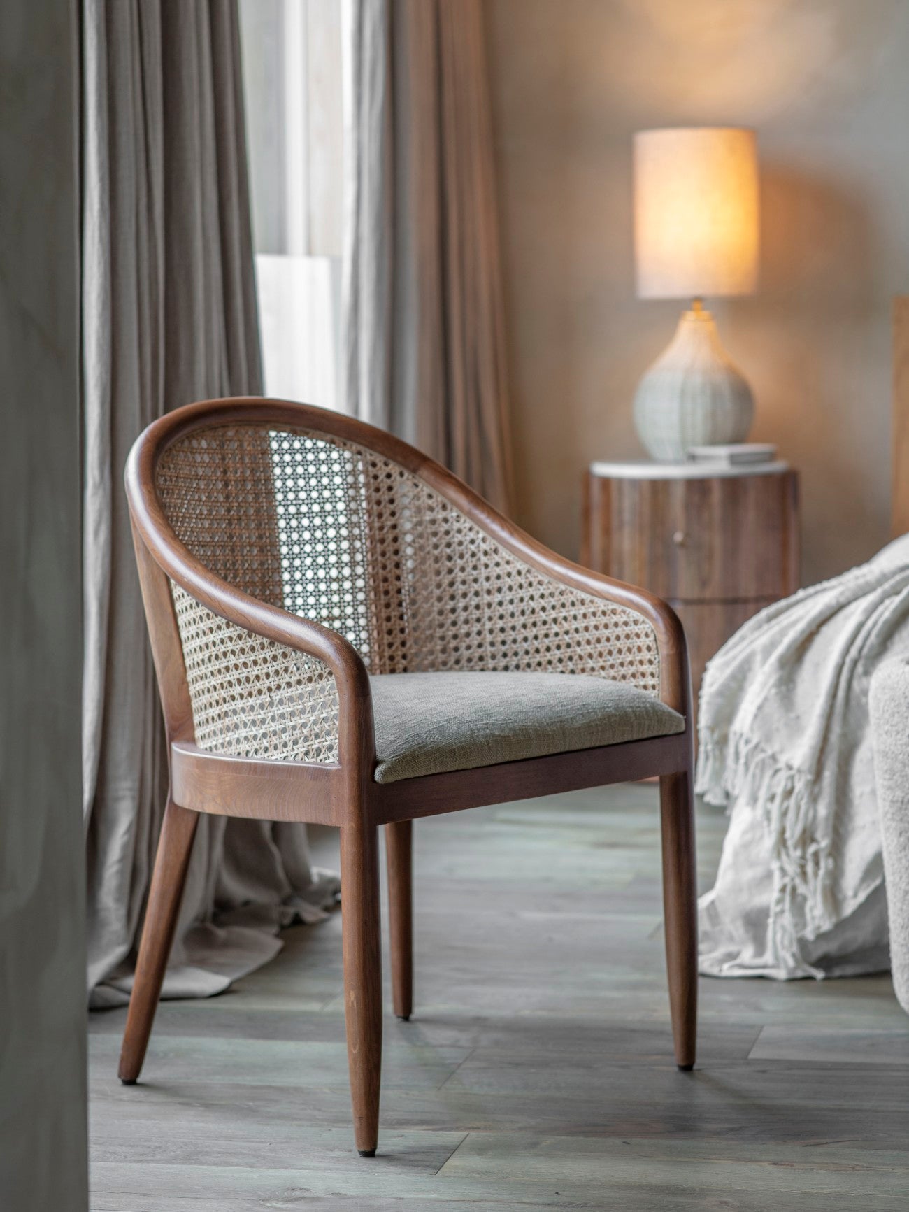 Carter Cane and Upholstery Oak Armchair