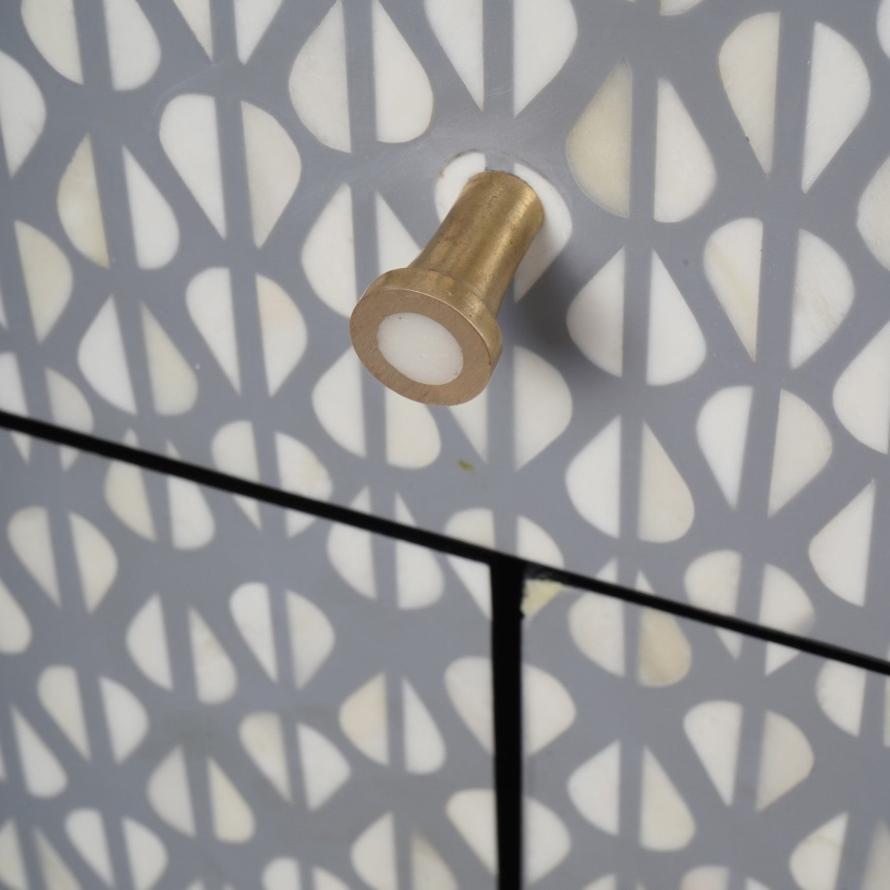 Bridgette Bone Inlay 2 Door Bedside