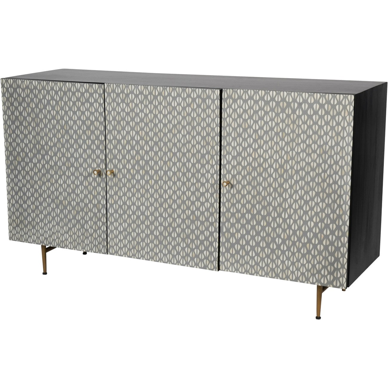 Bridgette Bone Inlay 3 Door Sideboard