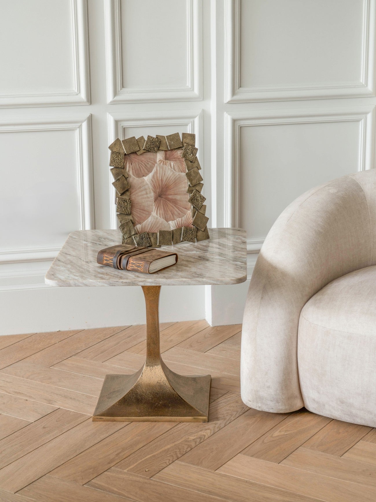 Maeva Marble Side Table 55cm