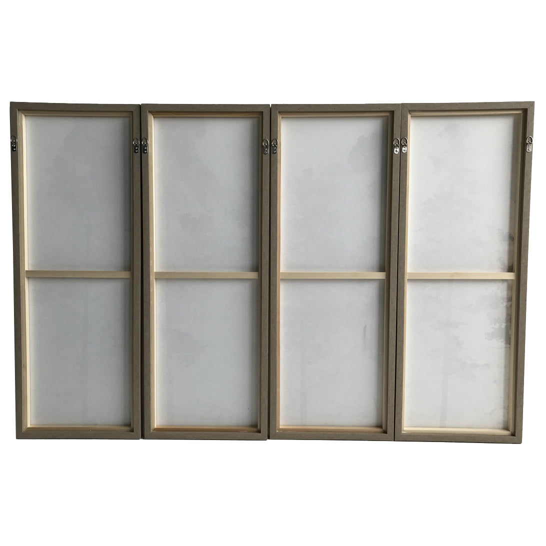Set of 4 Foil WoodlandFramed Wall Art