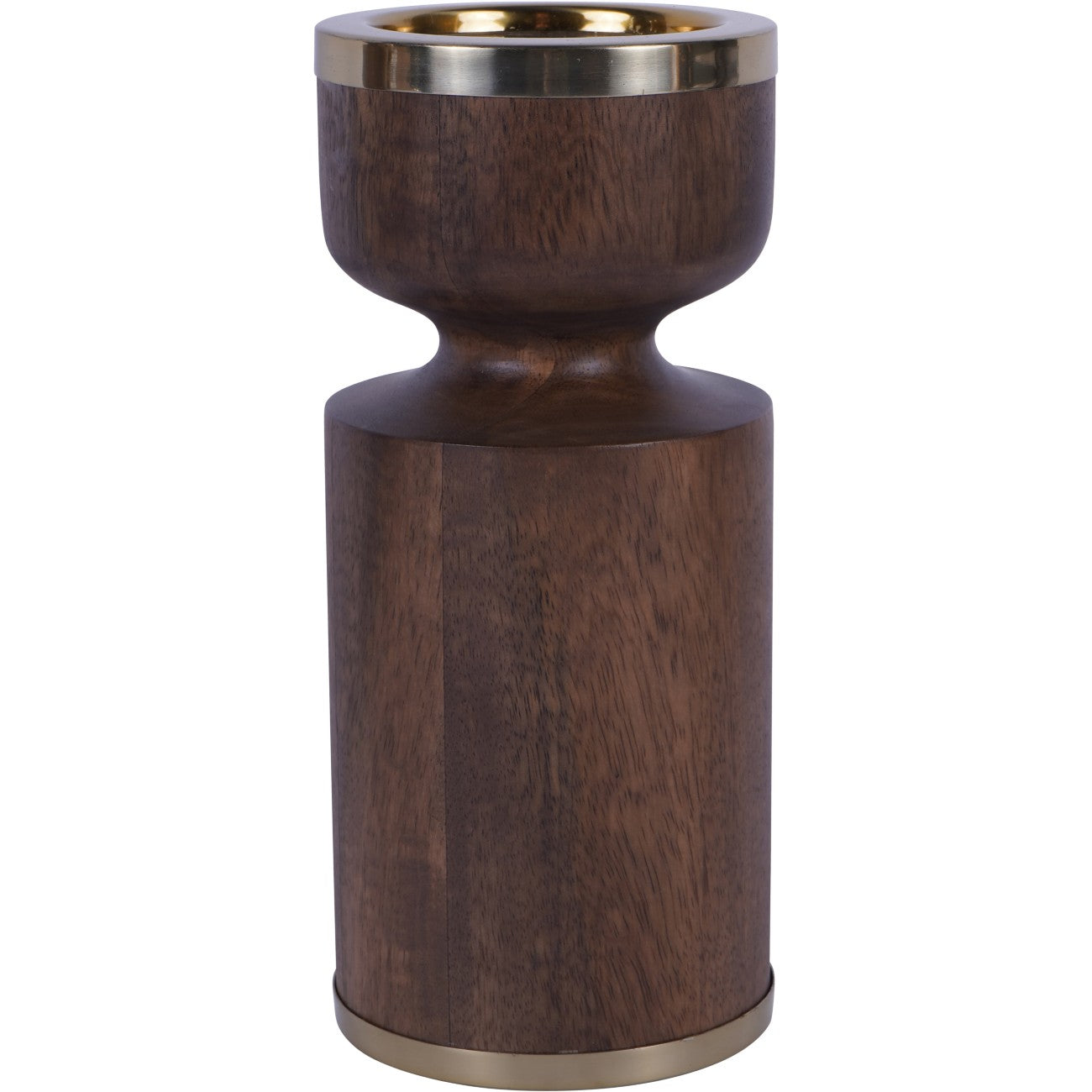 Amari Wooden Pillar Holder 23cm