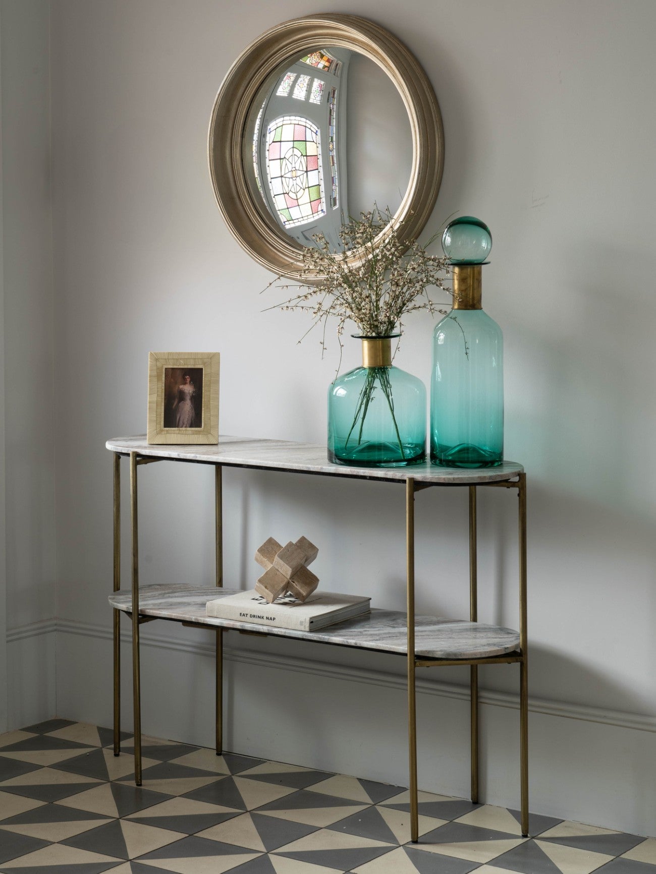 Thames Marble Top and Base Console Table