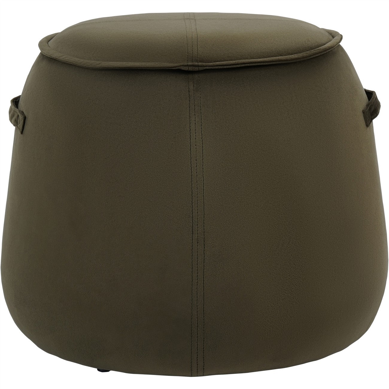 Babel Velvet Green Upholstered Stool
