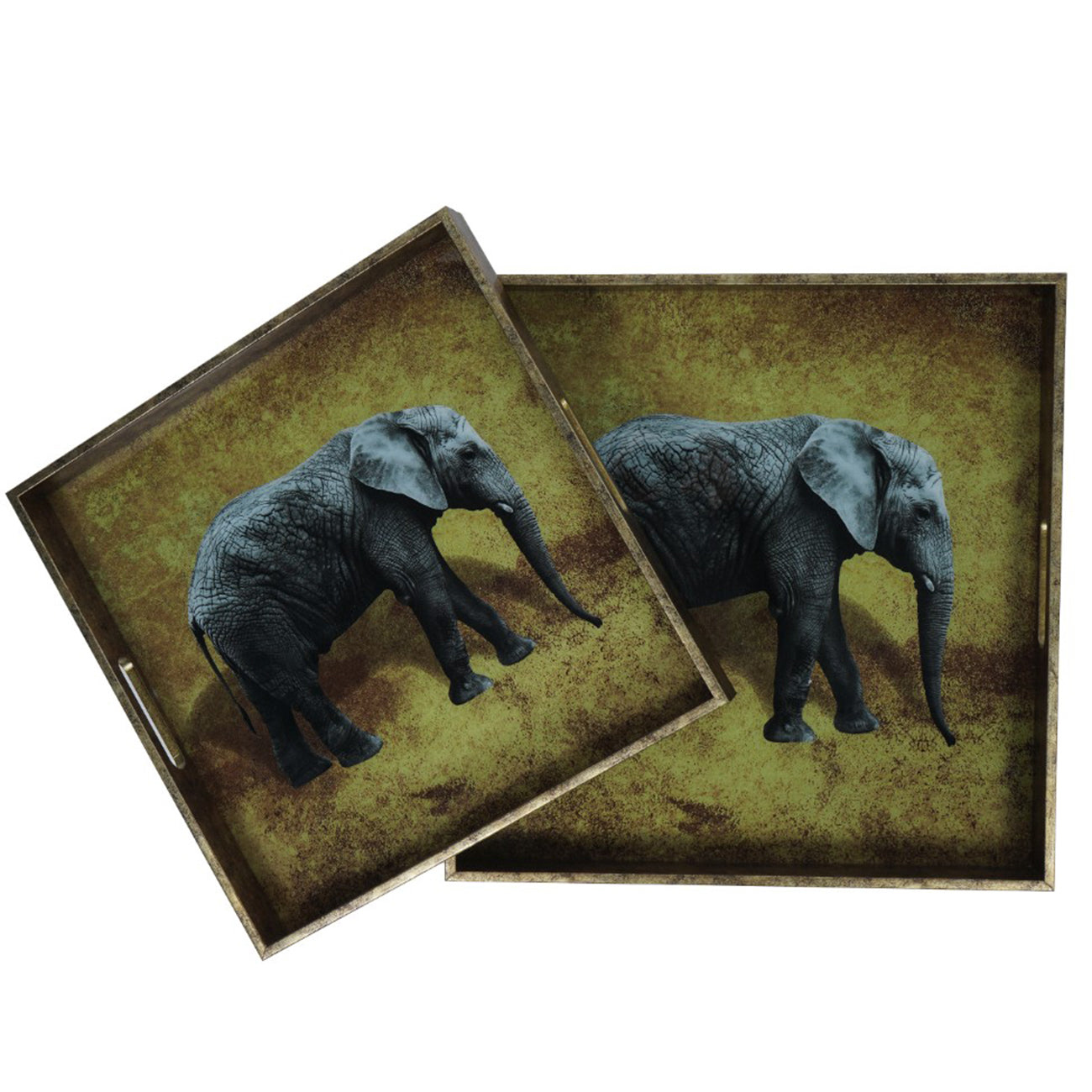 Set of 2 Elephant Trays