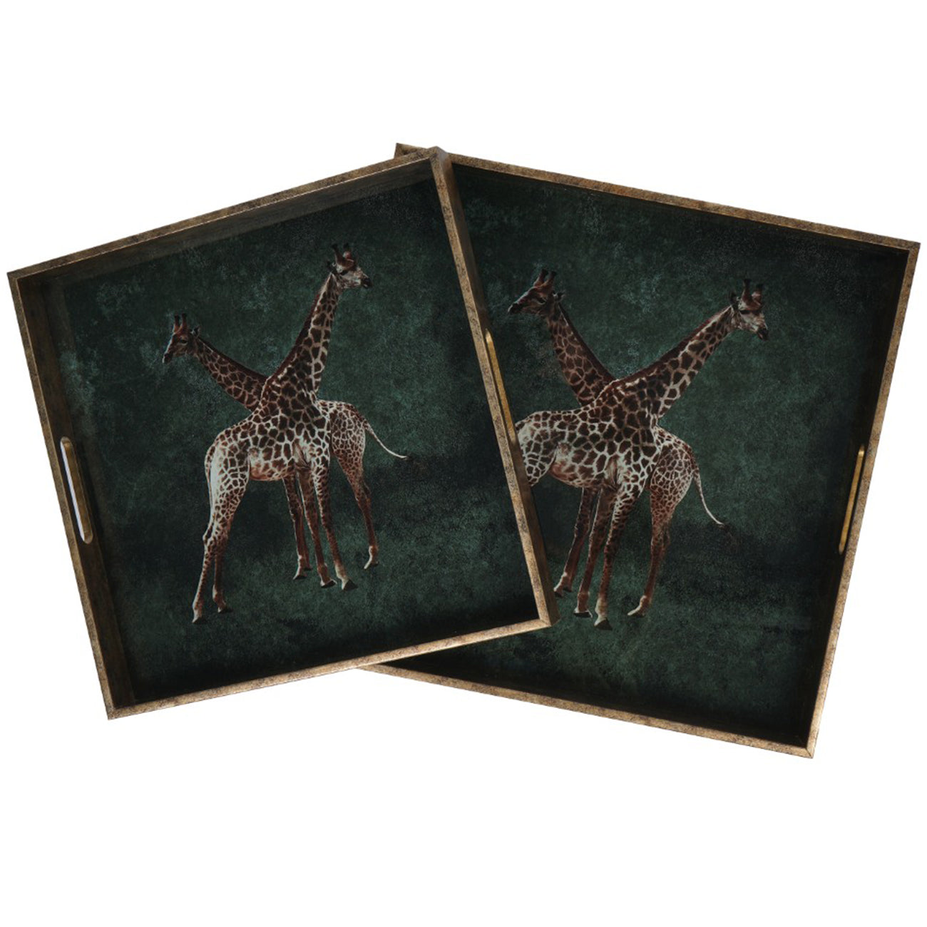 Set of 2 Giraffe Trays
