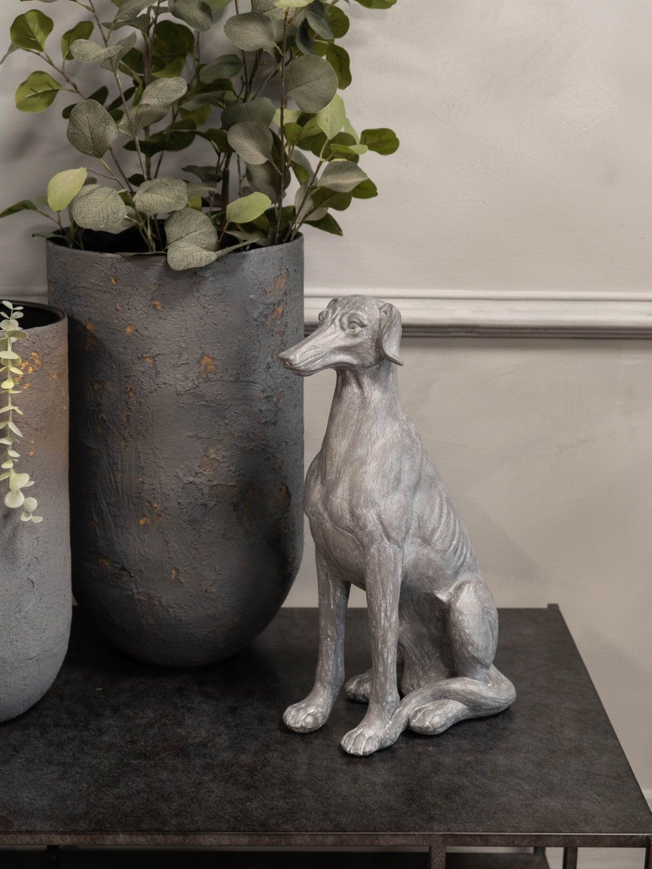 Large Sitting Dog Sculpture